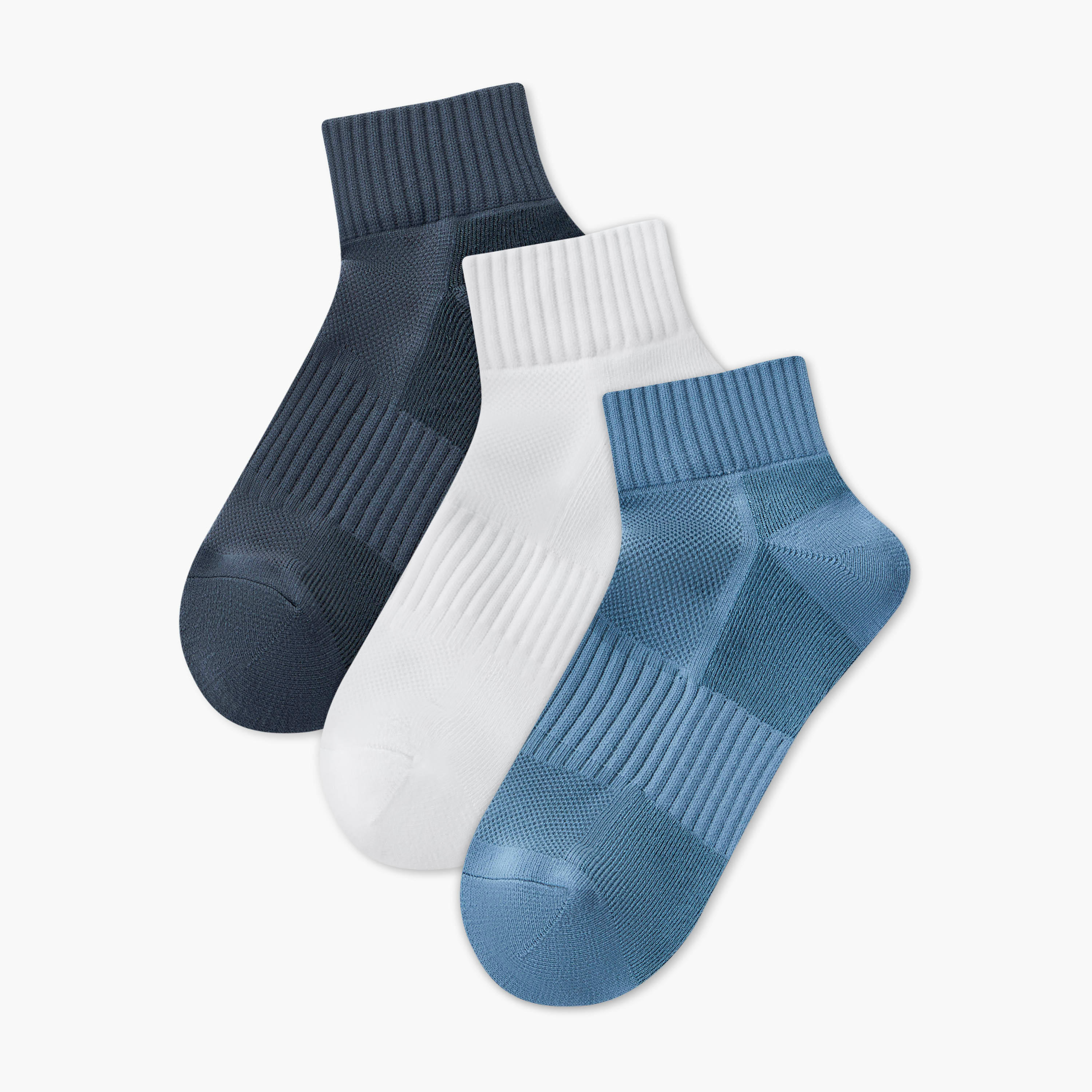 Pack of 3 Ankle Length Cotton Sports Socks-women-socksandstockings-image-1