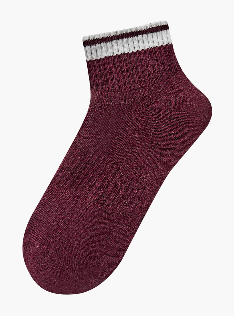 Pack of 3 Ankle Length Cotton Socks-women-socksandstockings-image-2