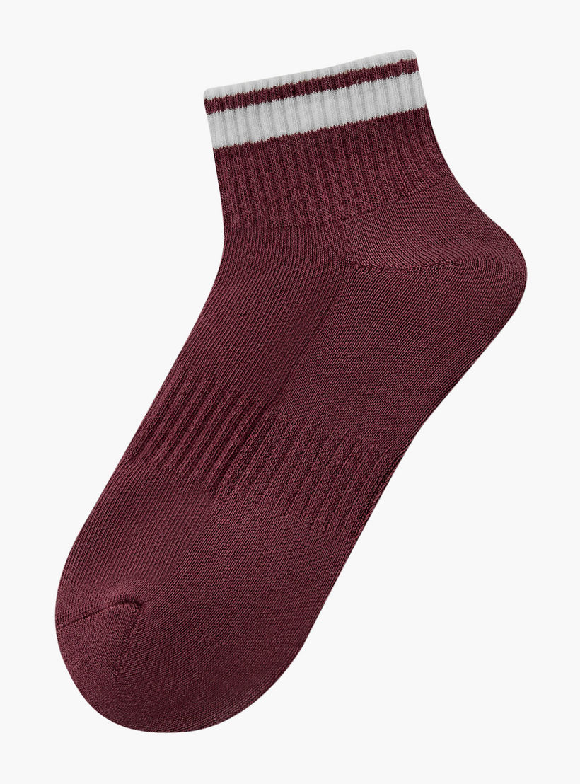 Pack of 3 Ankle Length Cotton Socks-women-socksandstockings-image-2