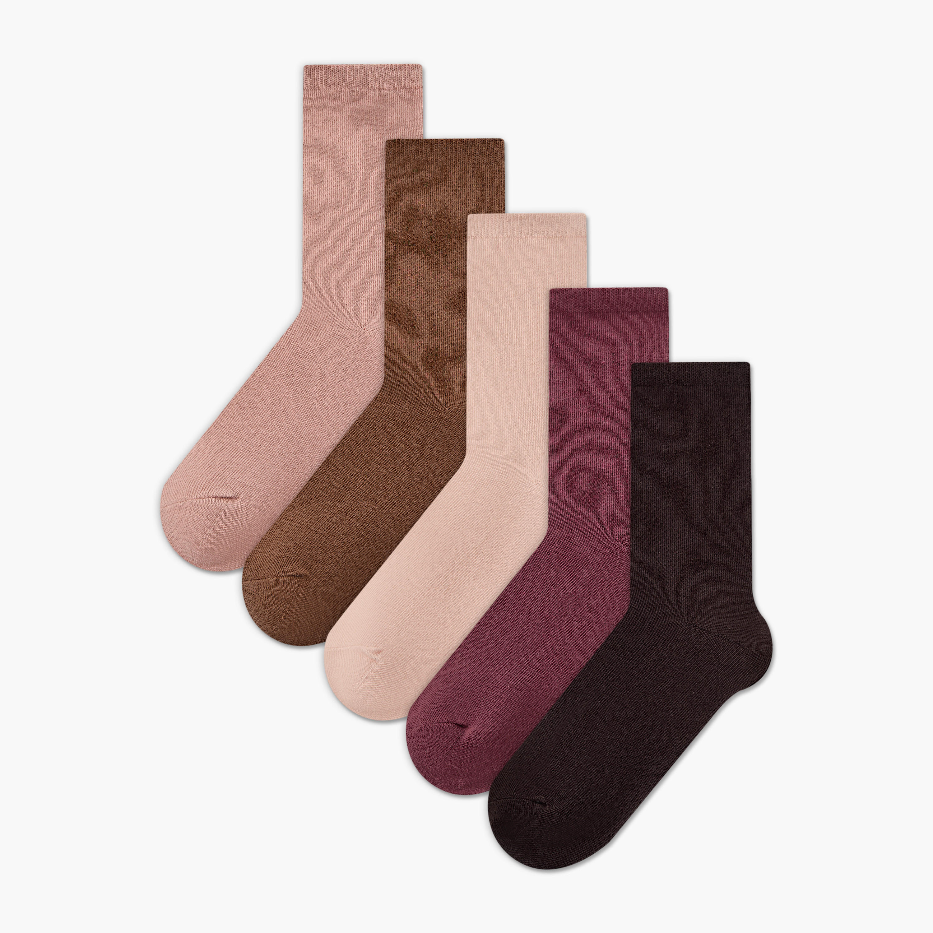 Pack of 5 Crew Length Cotton Socks-women-socksandstockings-image-1