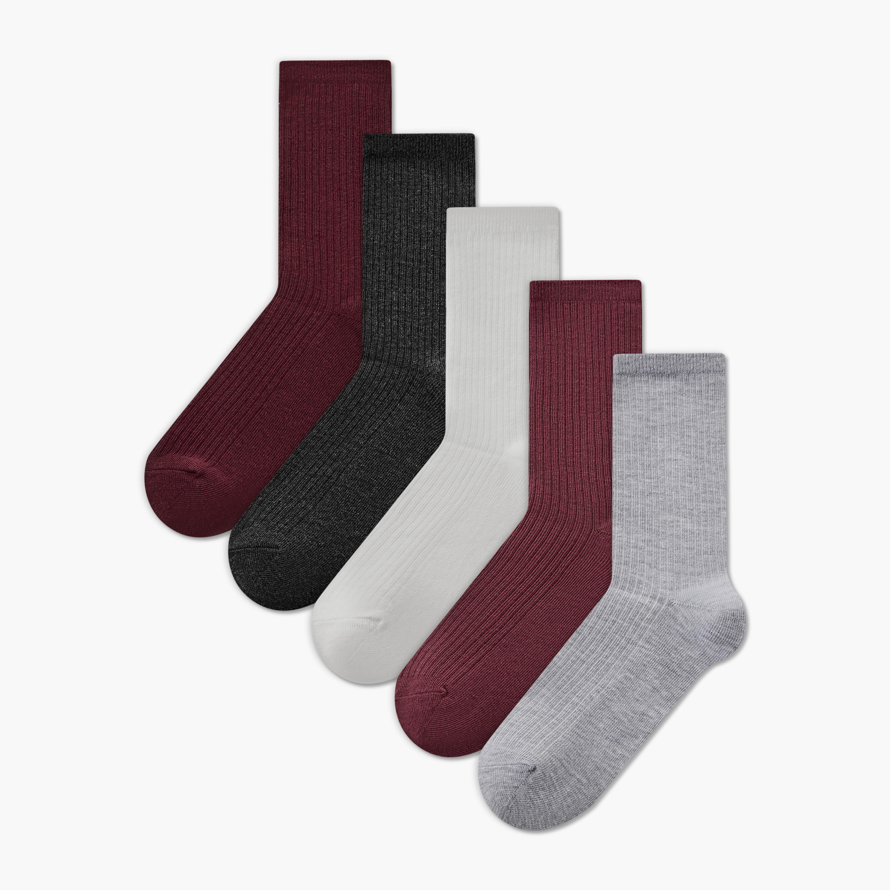 Pack of 5 Crew Length Cotton Socks-women-socksandstockings-image-1