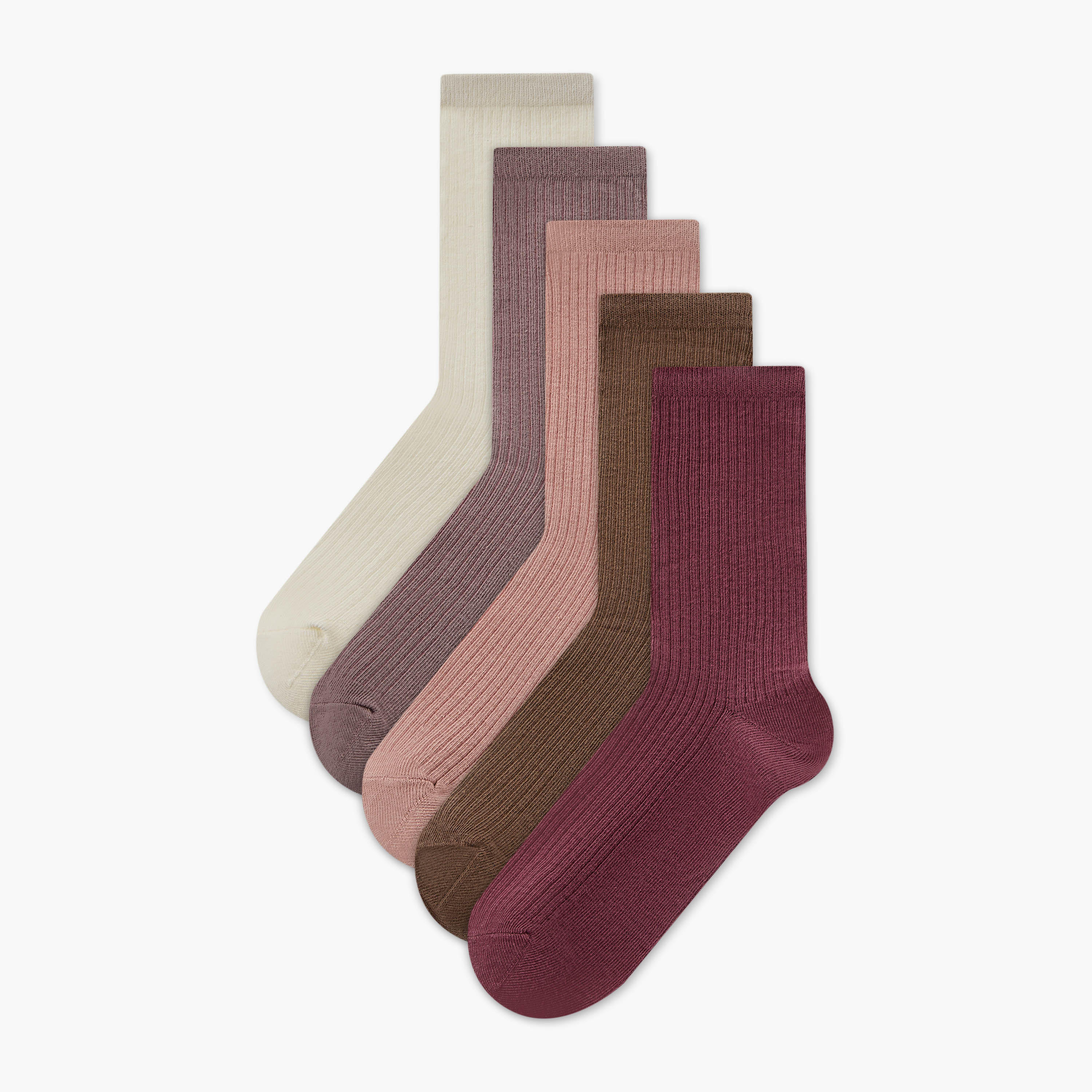 Pack of 5 Crew Length Cotton Socks-women-socksandstockings-image-1