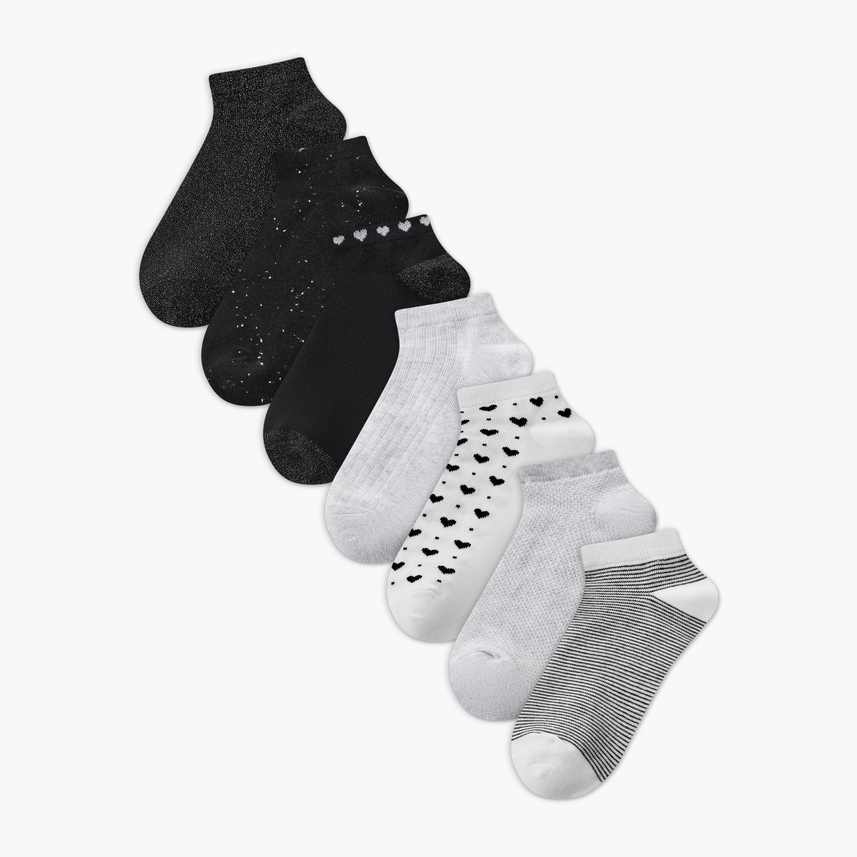 Pack of 7 Trainer Cotton Socks-women-socksandstockings-image-1
