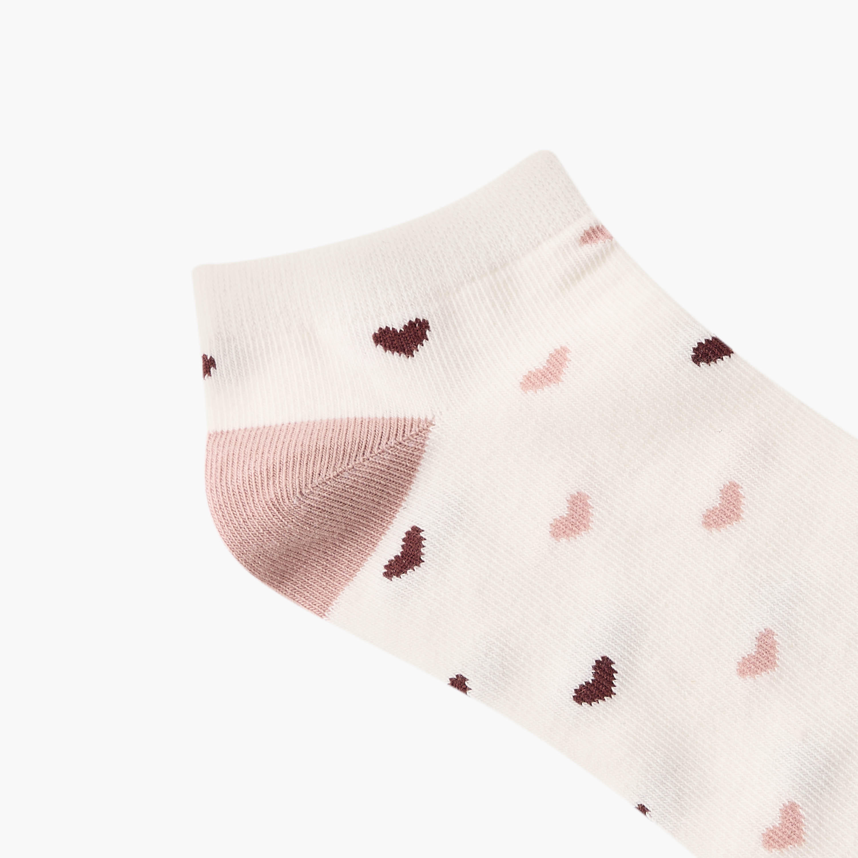 طقم جوارب قطنية قصيرة بطبعات أنيقة 7 قطع-women-socksandstockings-image-3