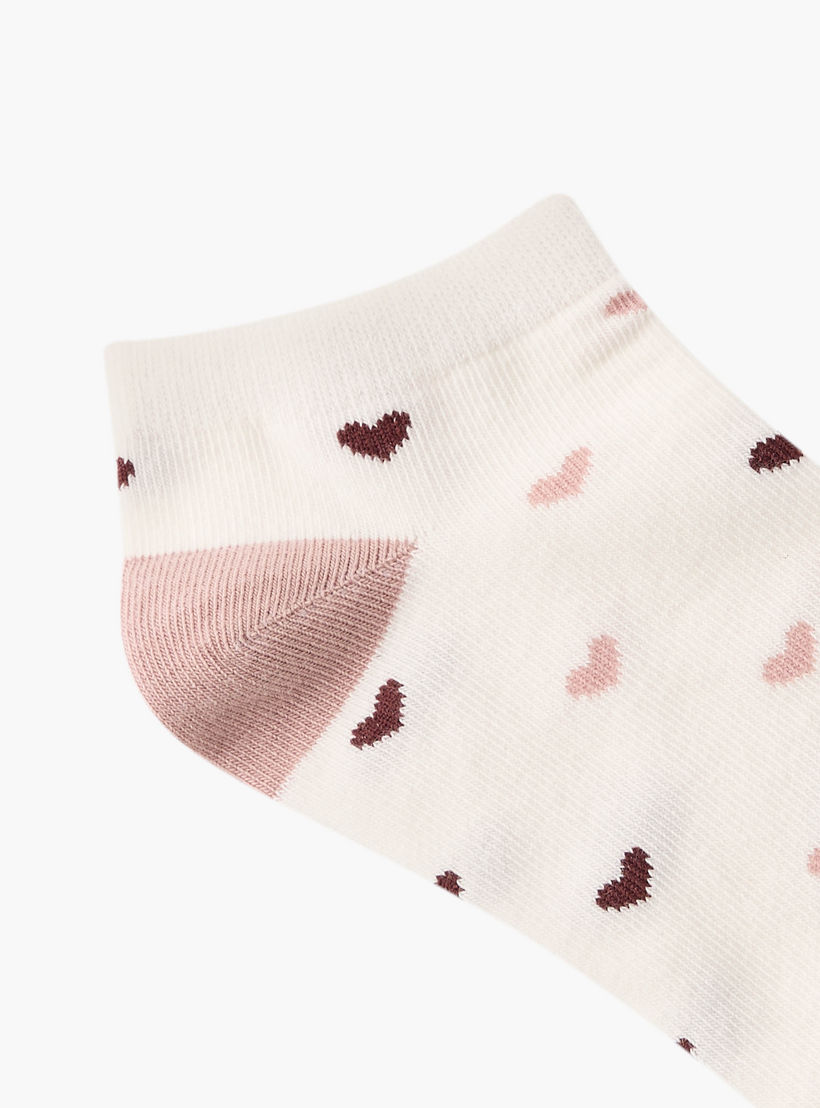 طقم جوارب قطنية قصيرة بطبعات أنيقة 7 قطع-women-socksandstockings-image-3