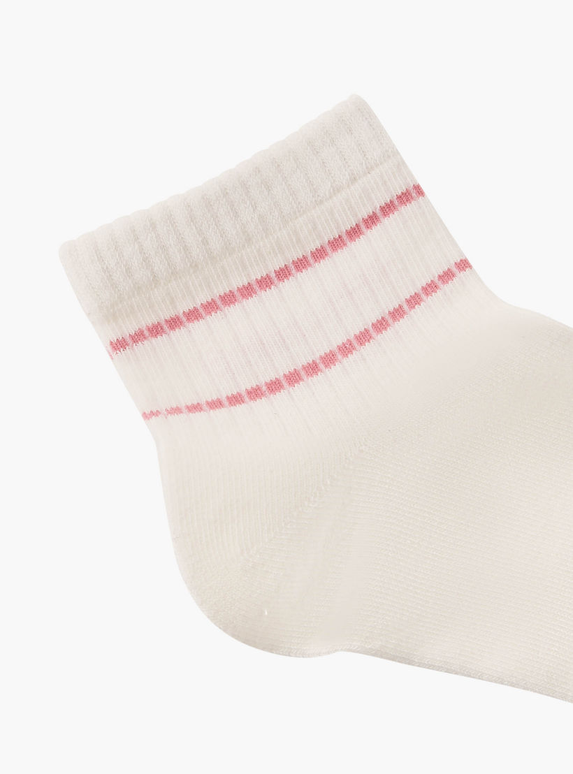 طقم جوارب قطنية مريحة بطول الكاحل 7 قطع-women-socksandstockings-image-3
