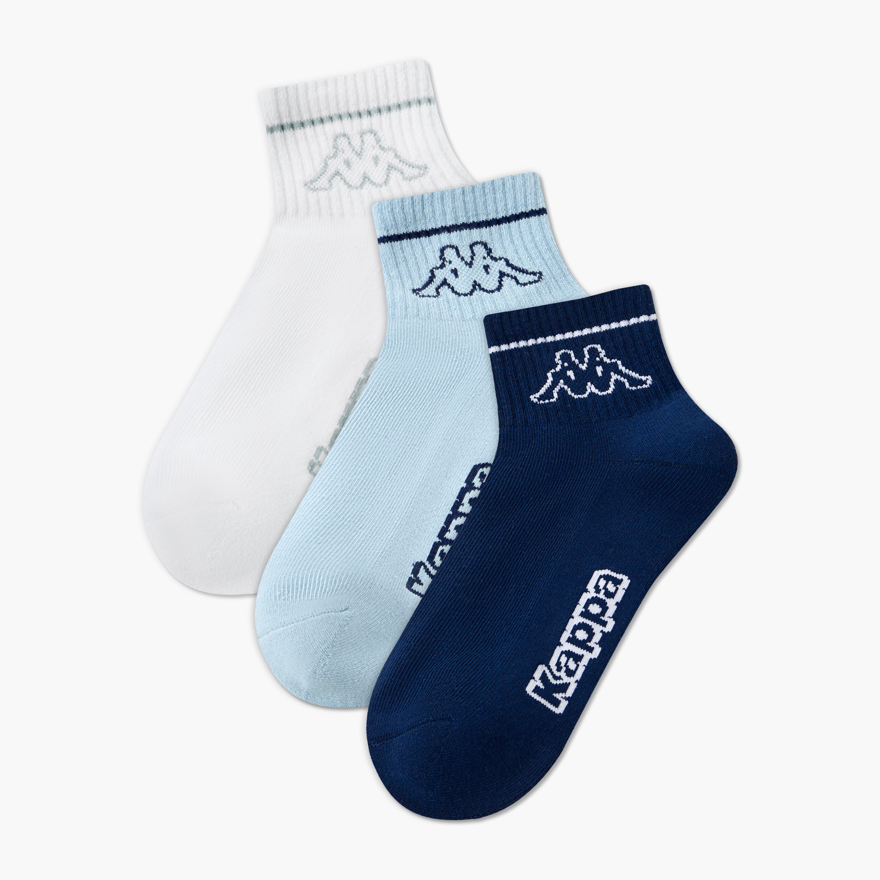 Kappa Pack of 3 Ankle Length Cotton Socks-women-socksandstockings-image-1