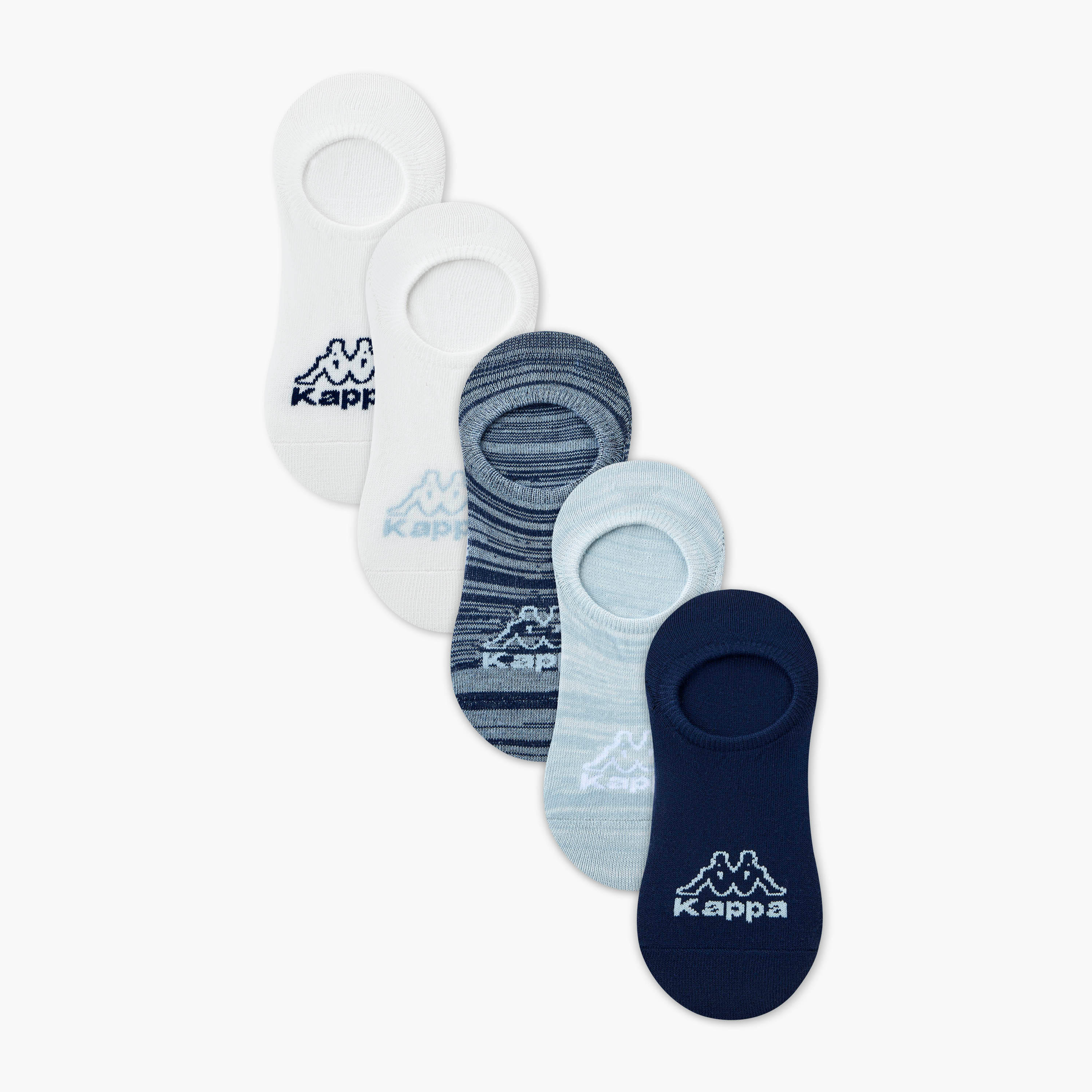 Kappa Pack of 5 Invisible Cotton Socks-women-socksandstockings-image-1