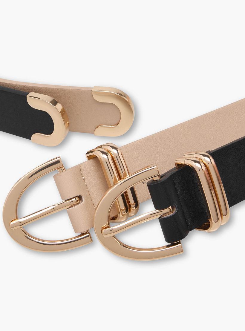 Belt with Curved Buckle - Set of 2-women-clothingaccessories-belts-image-9
