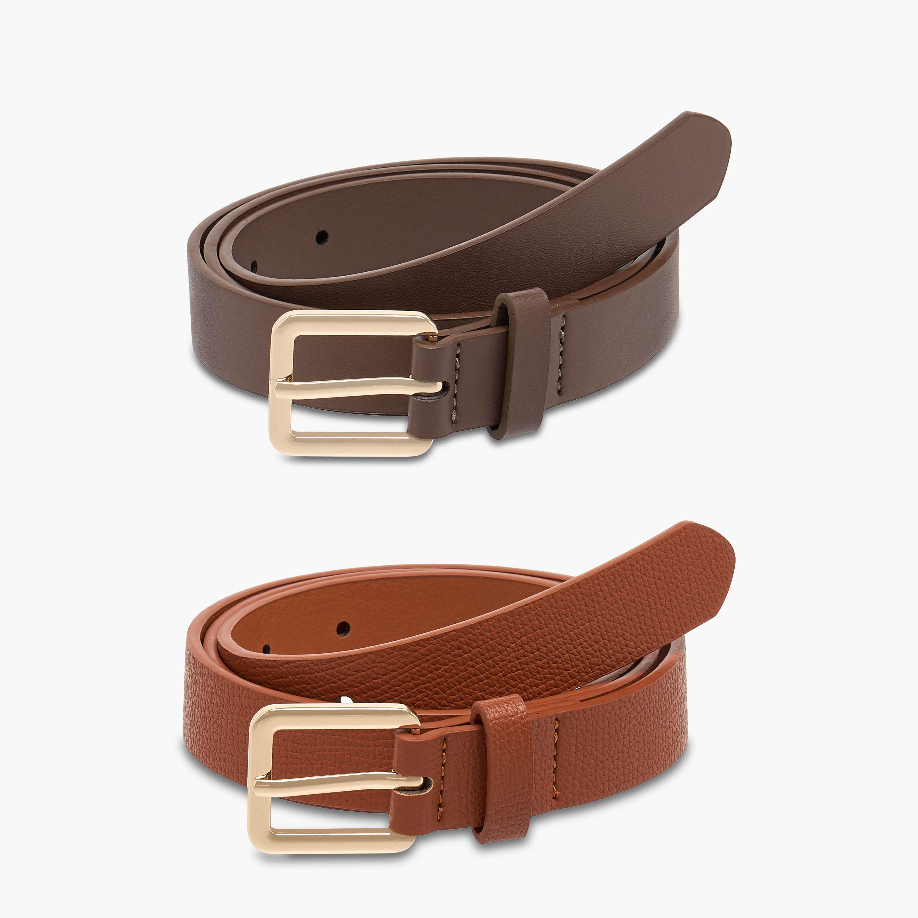 طقم أحزمة بإبزيم إغلاق بدبوس من قطعتين-women-clothingaccessories-belts-image-1