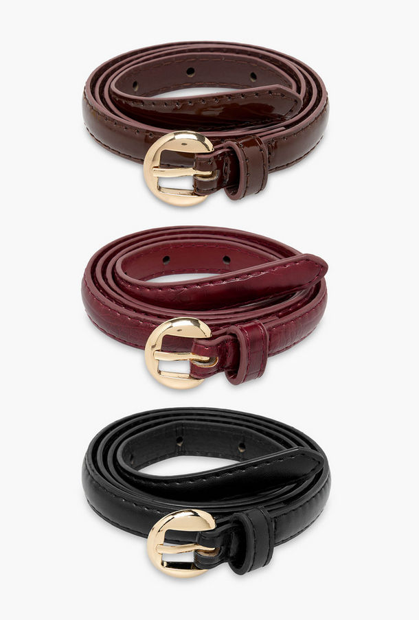 Pin Buckle Belt - Set of 3-women-image-1