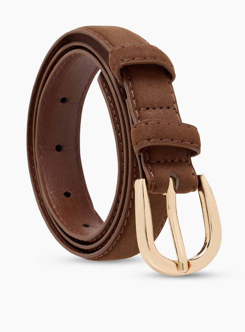 Suede Belt with Pin Buckle Closure-women-clothingaccessories-belts-image-1