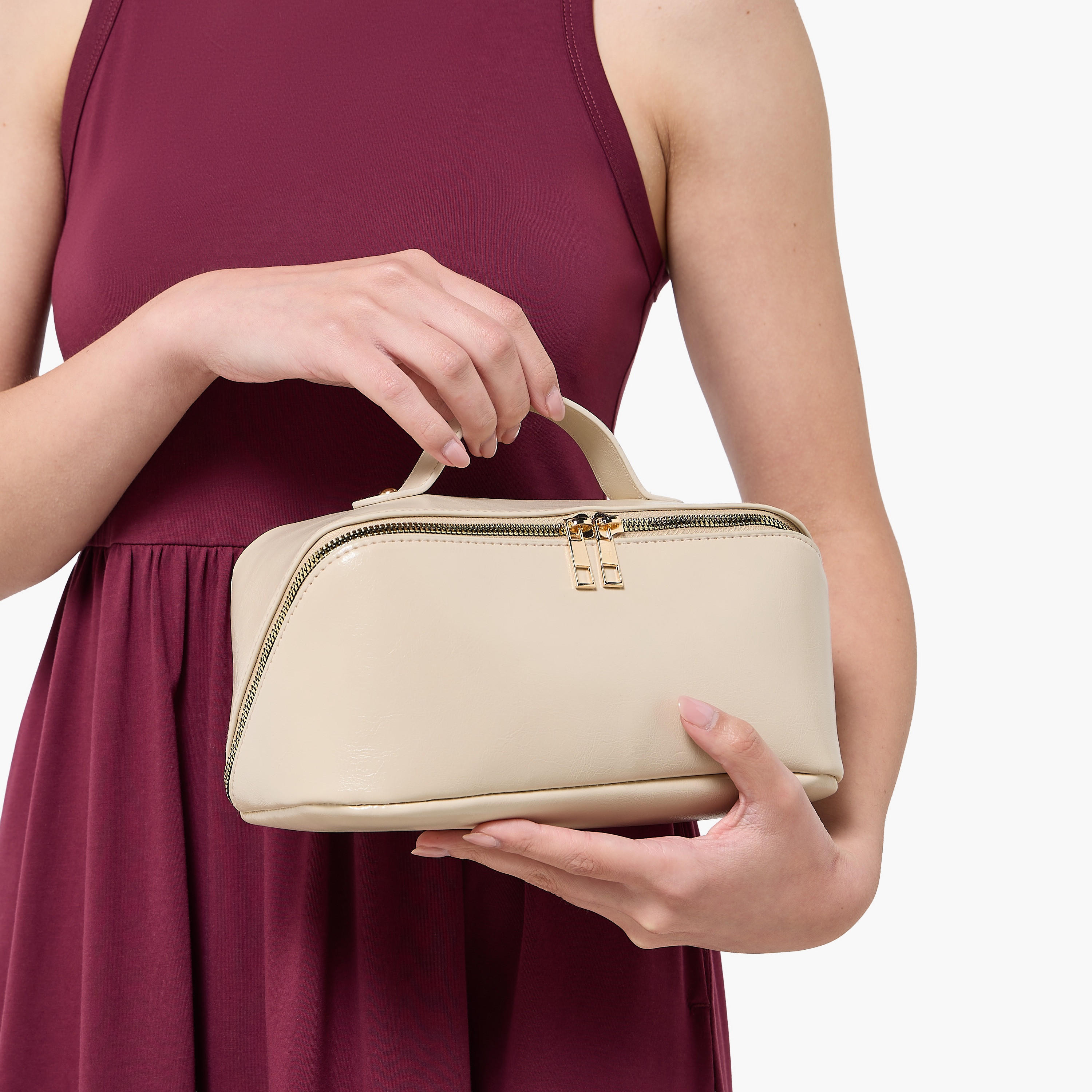 Makeup Bag with Angled Zip Closure-women-bagsandwallets-handbags-image-2
