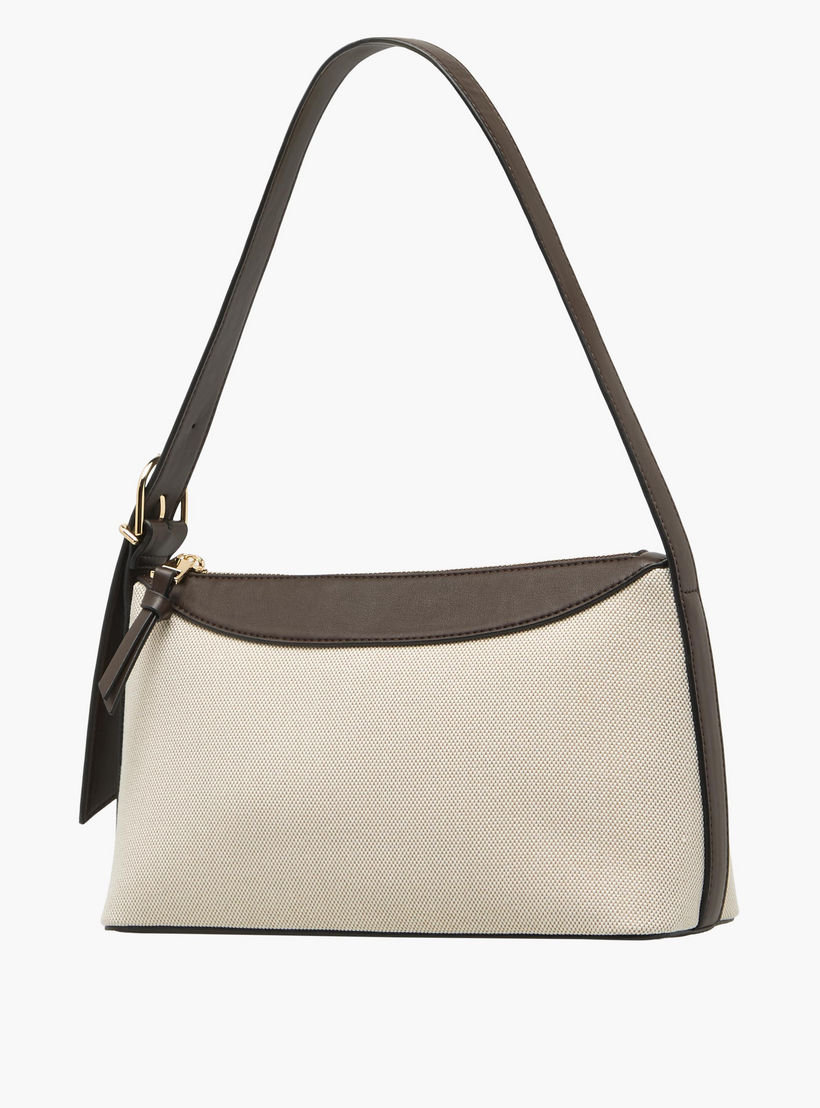 Colourblock Shoulder Bag with Zip Closure-women-bagsandwallets-handbags-image-3