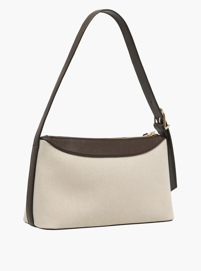 Colourblock Shoulder Bag with Zip Closure-women-bagsandwallets-handbags-image-4
