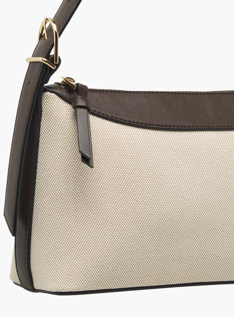 Colourblock Shoulder Bag with Zip Closure-women-bagsandwallets-handbags-image-5