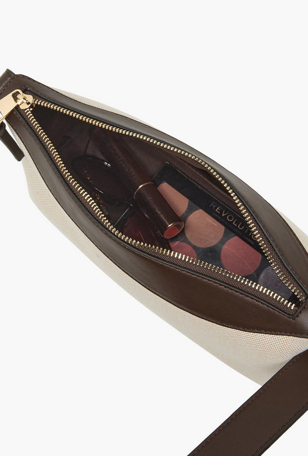 Colourblock Shoulder Bag with Zip Closure-women-image-1