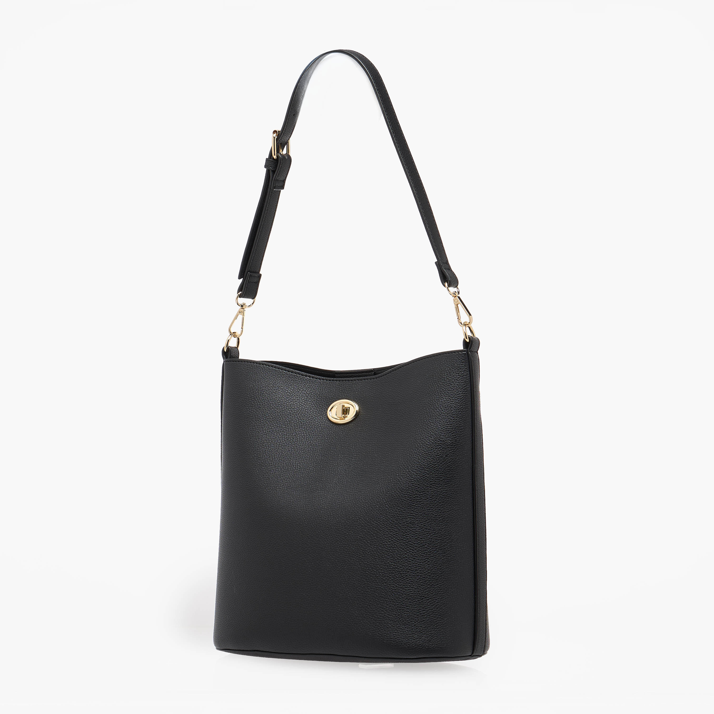 شنطة دلو بارزة الملمس بإغلاق قفل دوار-women-bagsandwallets-handbags-image-3