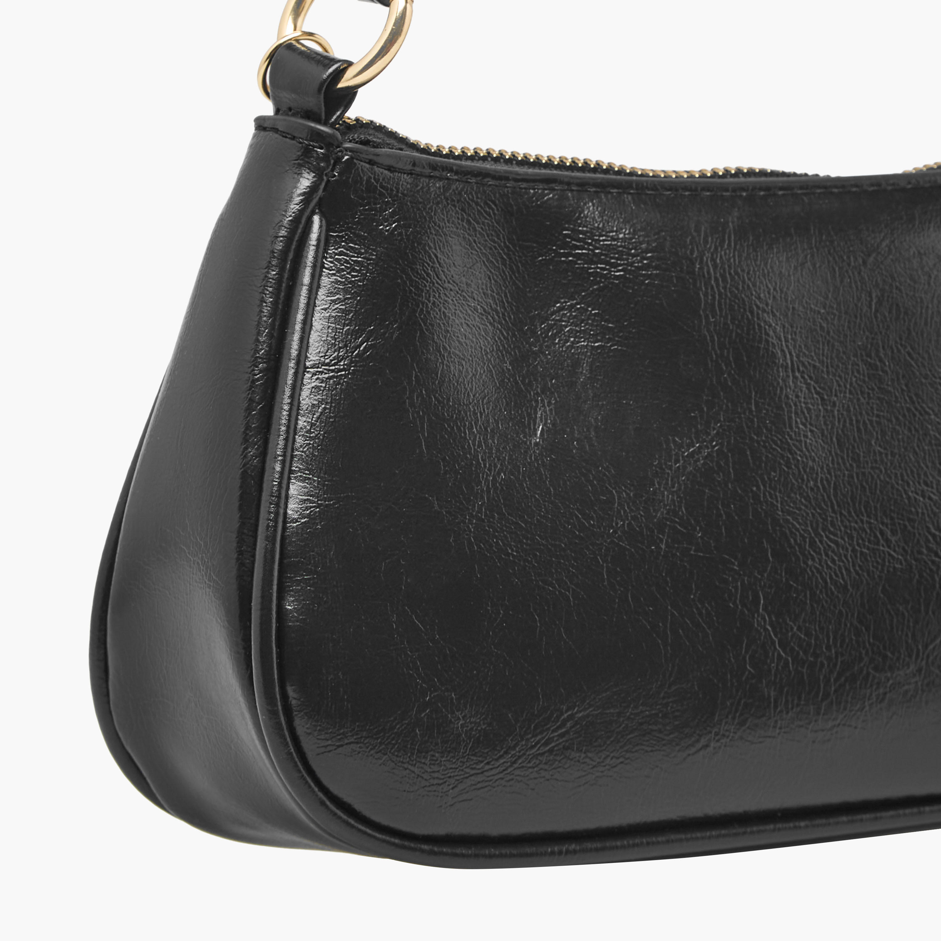 Chain Detail Shoulder Bag with Zip Closure-women-bagsandwallets-handbags-image-5