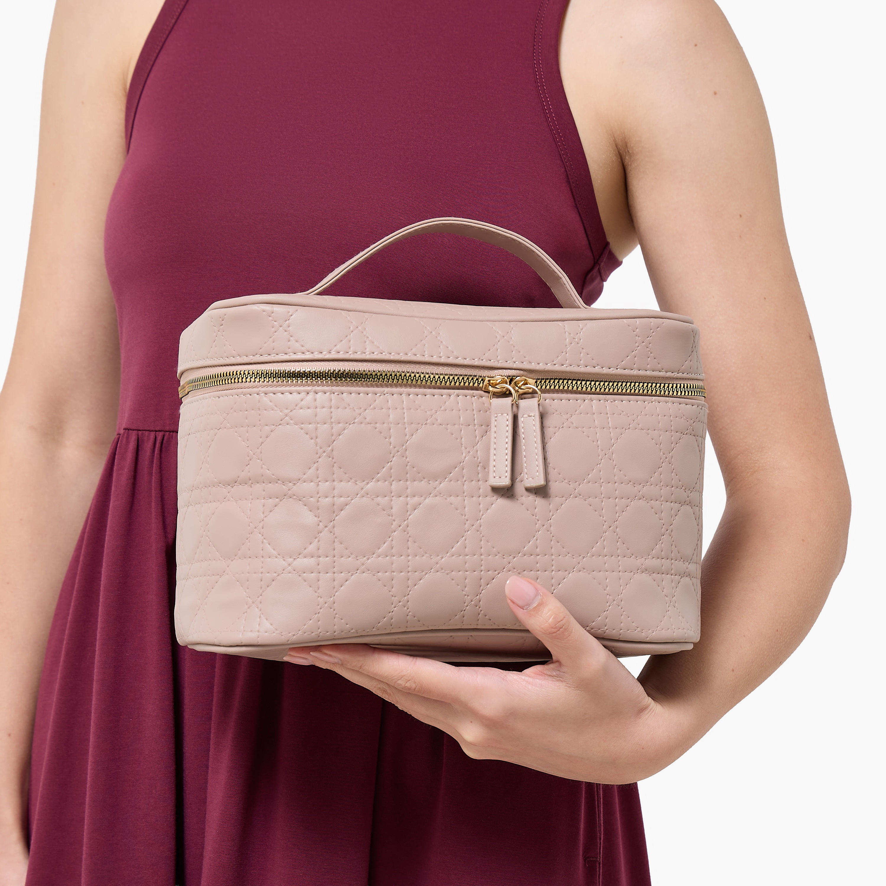 Quilted Makeup Bag with Handle-women-bagsandwallets-handbags-image-2