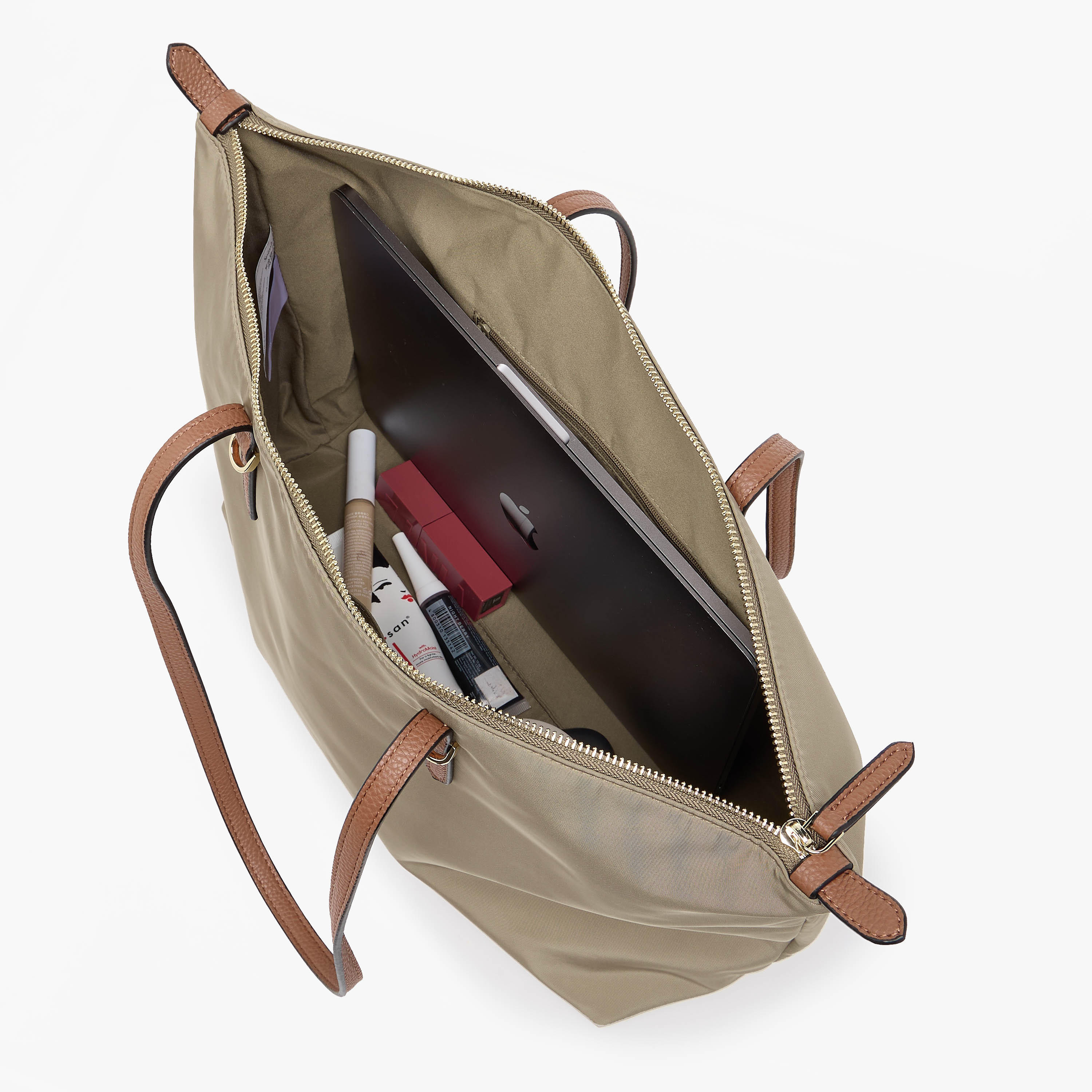 Tote Bag with Contrast Handles-women-bagsandwallets-handbags-image-8