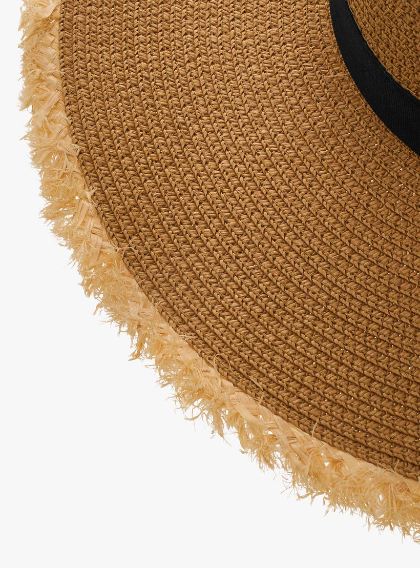 قبعة شاطئ بحافة شراشيب وفيونكة-women-clothingaccessories-capsandhats-image-5
