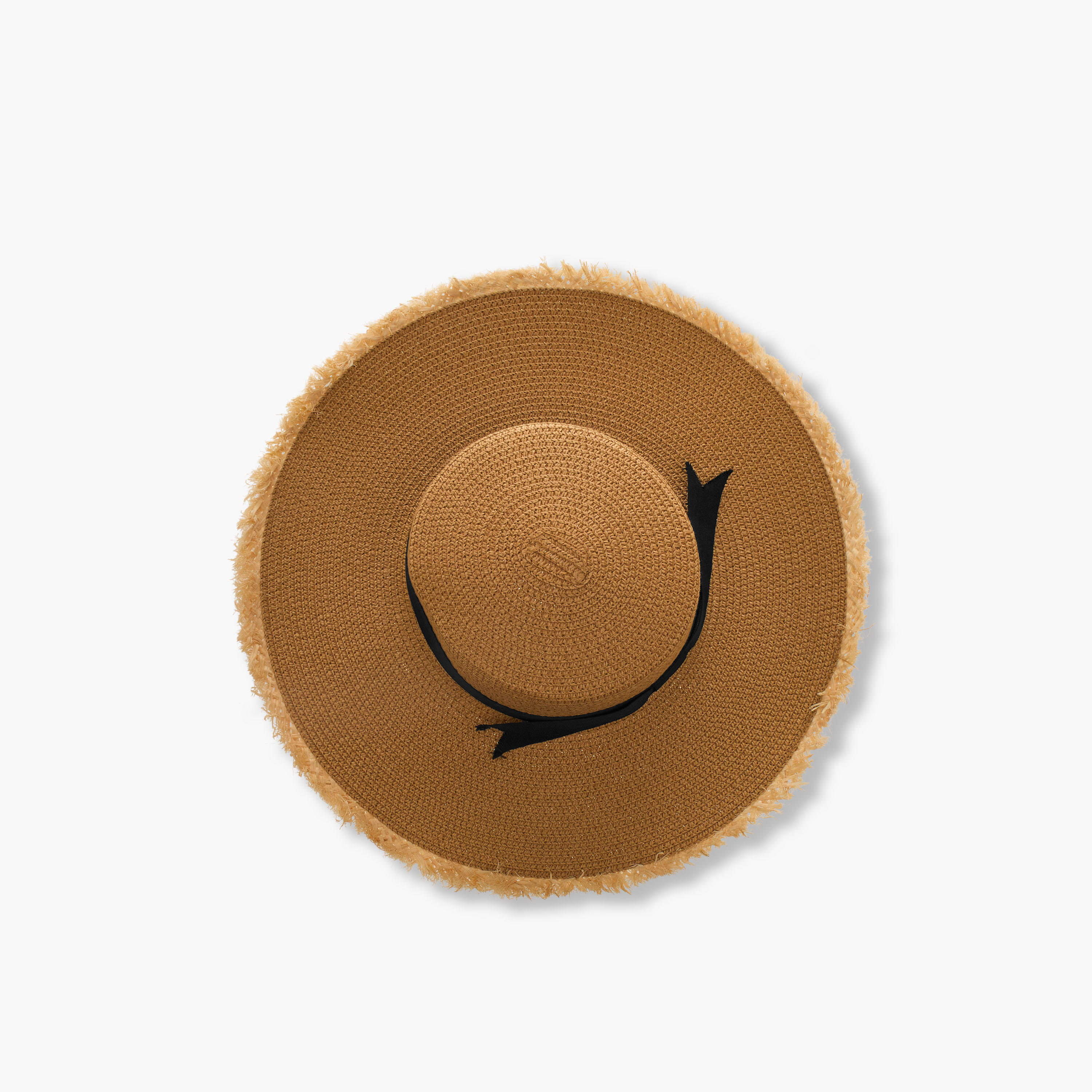 قبعة شاطئ بحافة شراشيب وفيونكة-women-clothingaccessories-capsandhats-image-6