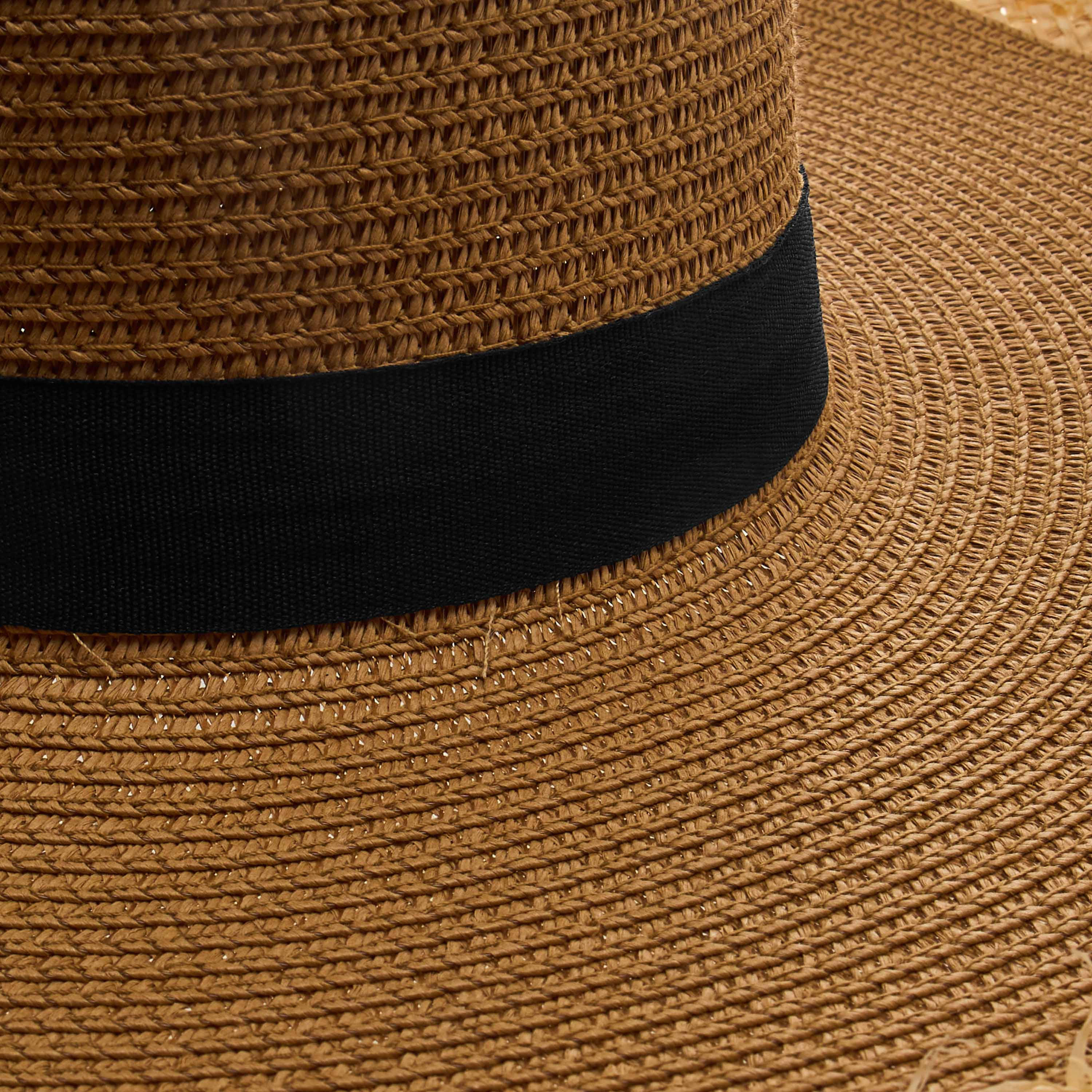 قبعة شاطئ بحافة شراشيب وفيونكة-women-clothingaccessories-capsandhats-image-7