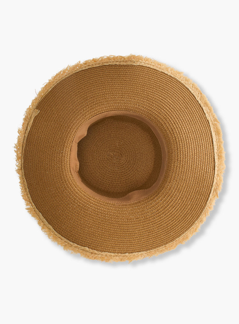 قبعة شاطئ بحافة شراشيب وفيونكة-women-clothingaccessories-capsandhats-image-8