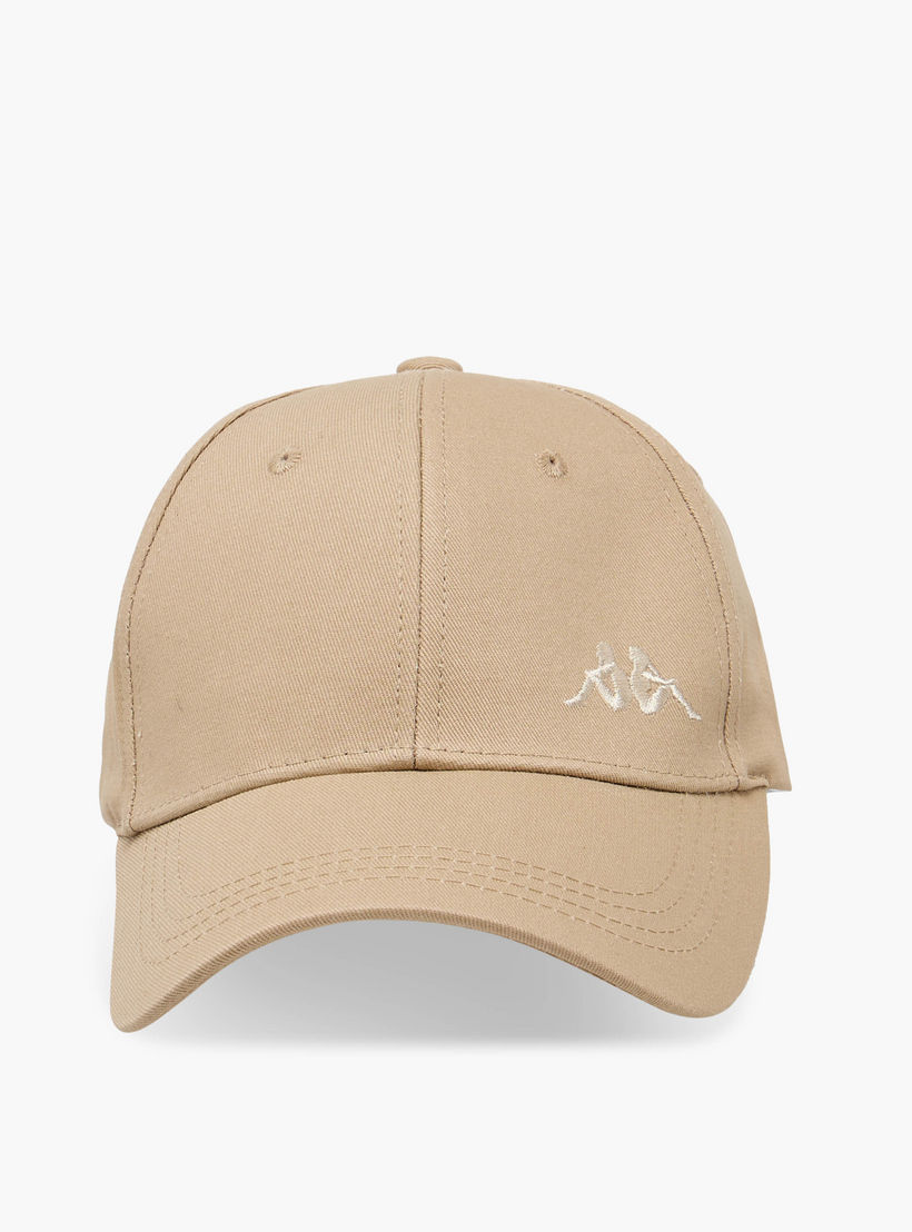 Kappa Logo Embroidered Cap with Buckled Strap Closure-women-clothingaccessories-capsandhats-image-1