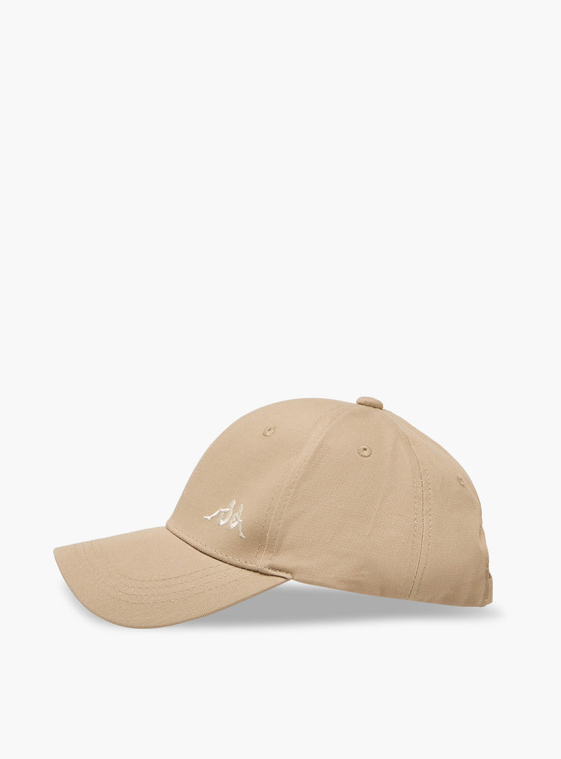 Kappa Logo Embroidered Cap with Buckled Strap Closure-women-clothingaccessories-capsandhats-image-4