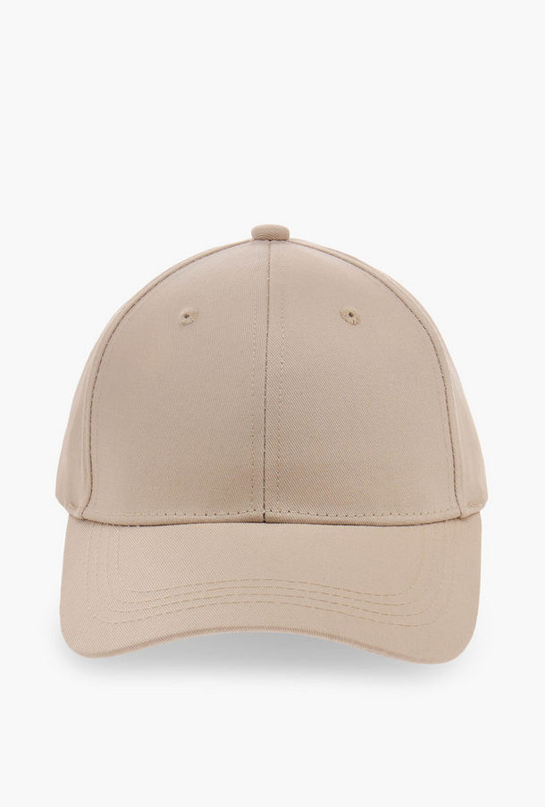 Textured Cap with Buckled Strap Closure-women-image-1
