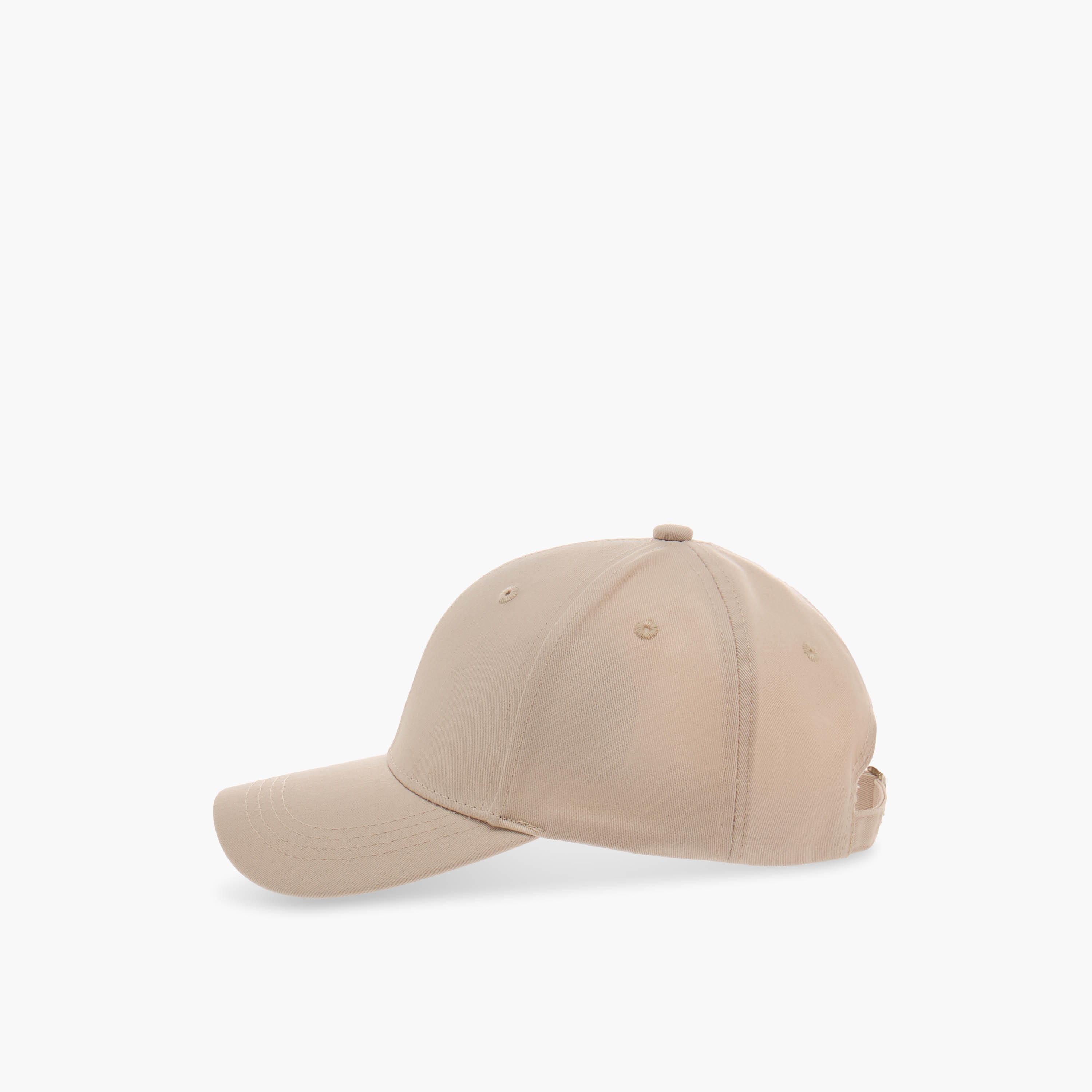 Textured Cap with Buckled Strap Closure-women-clothingaccessories-capsandhats-image-4