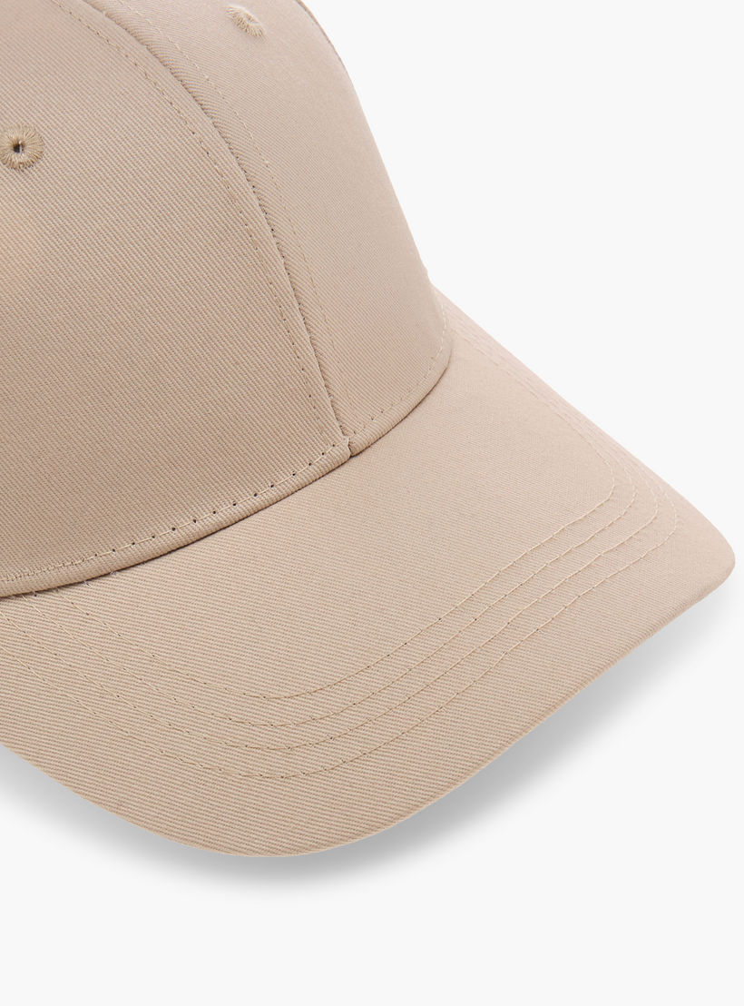 Textured Cap with Buckled Strap Closure-women-clothingaccessories-capsandhats-image-6