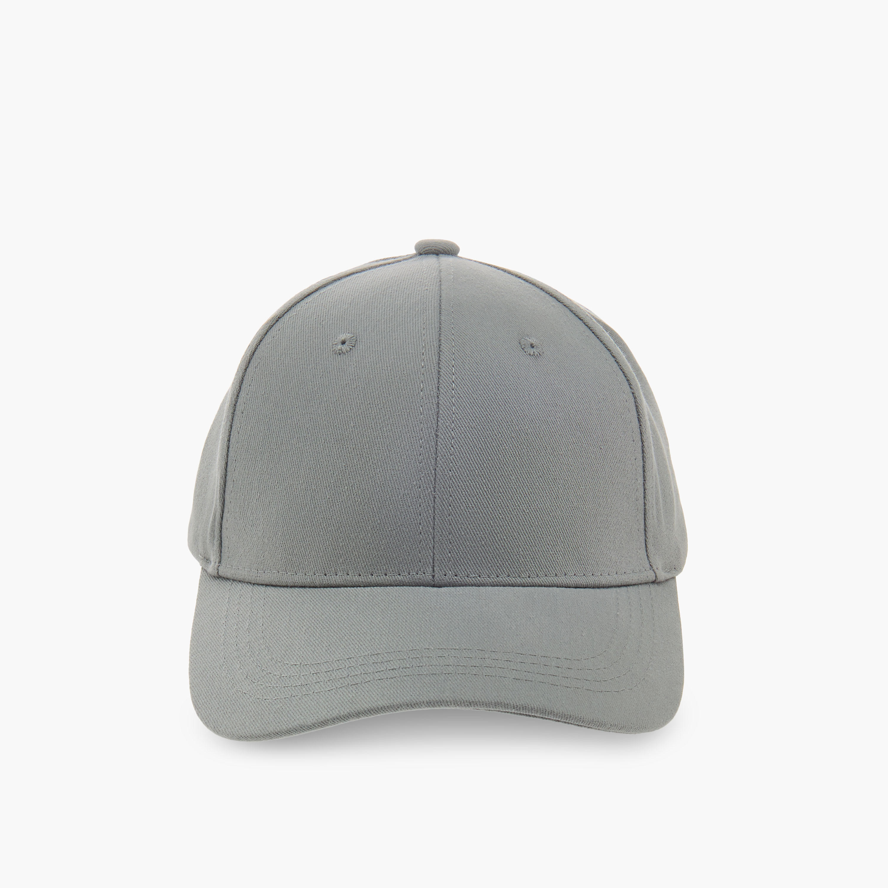 Textured Cap with Buckled Strap Closure-women-clothingaccessories-capsandhats-image-1