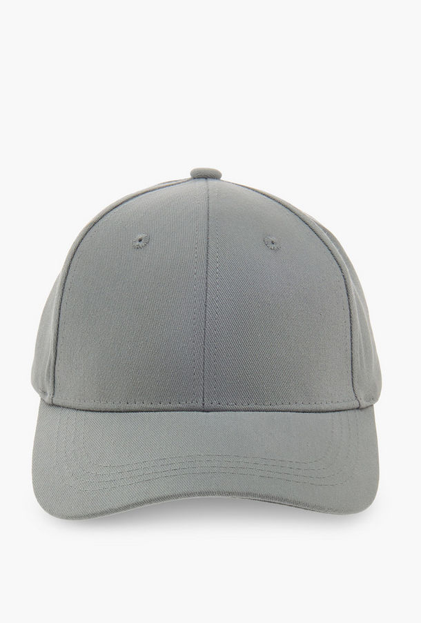 Textured Cap with Buckled Strap Closure-women-image-1