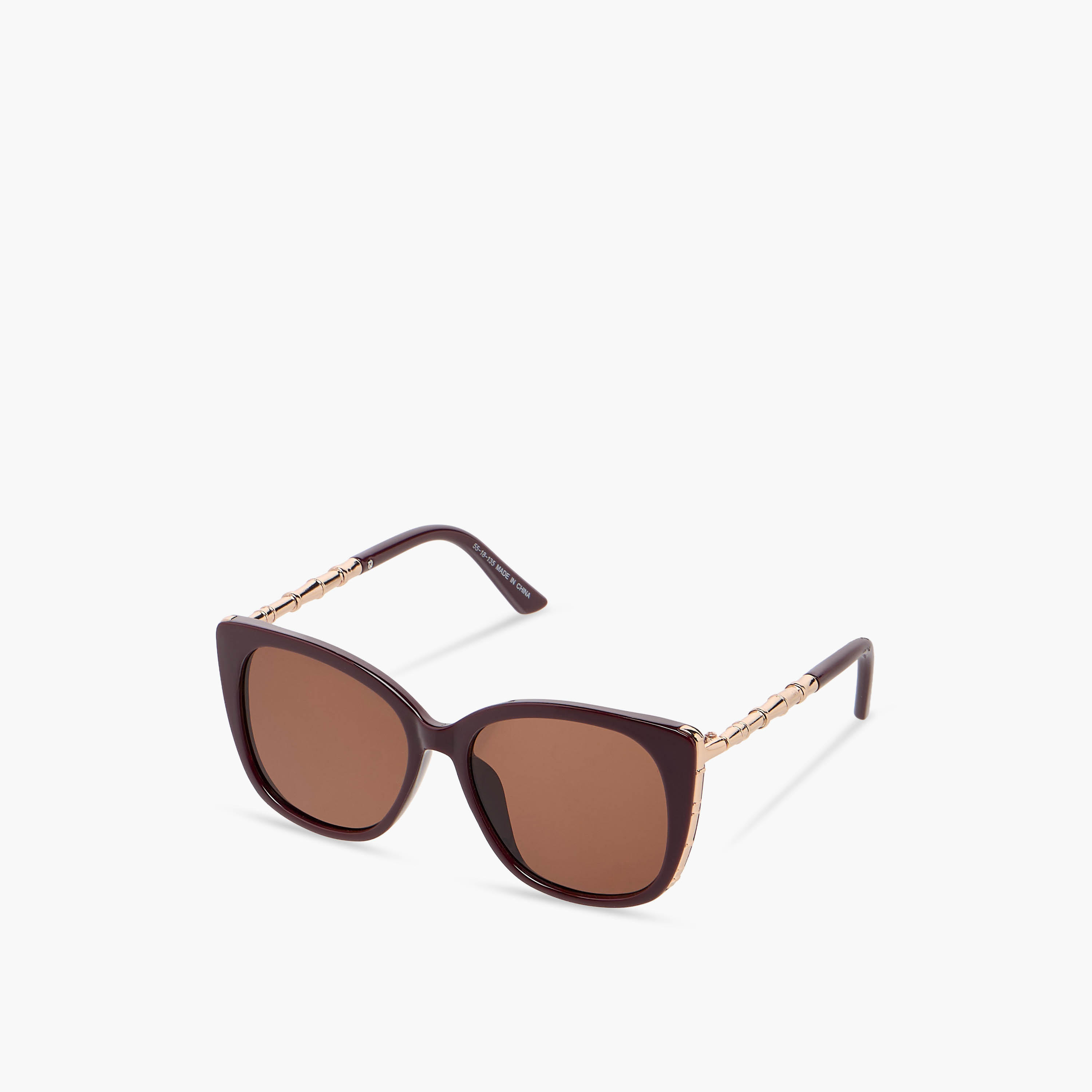 نظارة شمسية كات آي بعدسات بني واقية من أشعة الشمس فوق البنفسجية-women-sunglasses-image-1