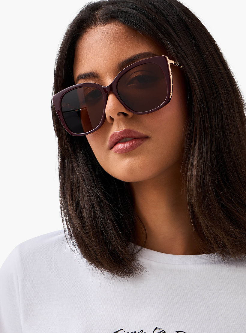 نظارة شمسية كات آي بعدسات بني واقية من أشعة الشمس فوق البنفسجية-women-sunglasses-image-2