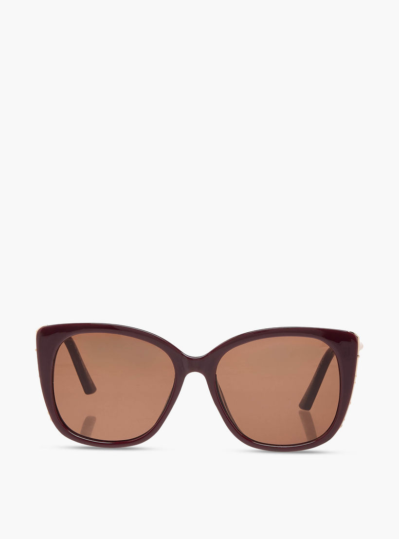 نظارة شمسية كات آي بعدسات بني واقية من أشعة الشمس فوق البنفسجية-women-sunglasses-image-3