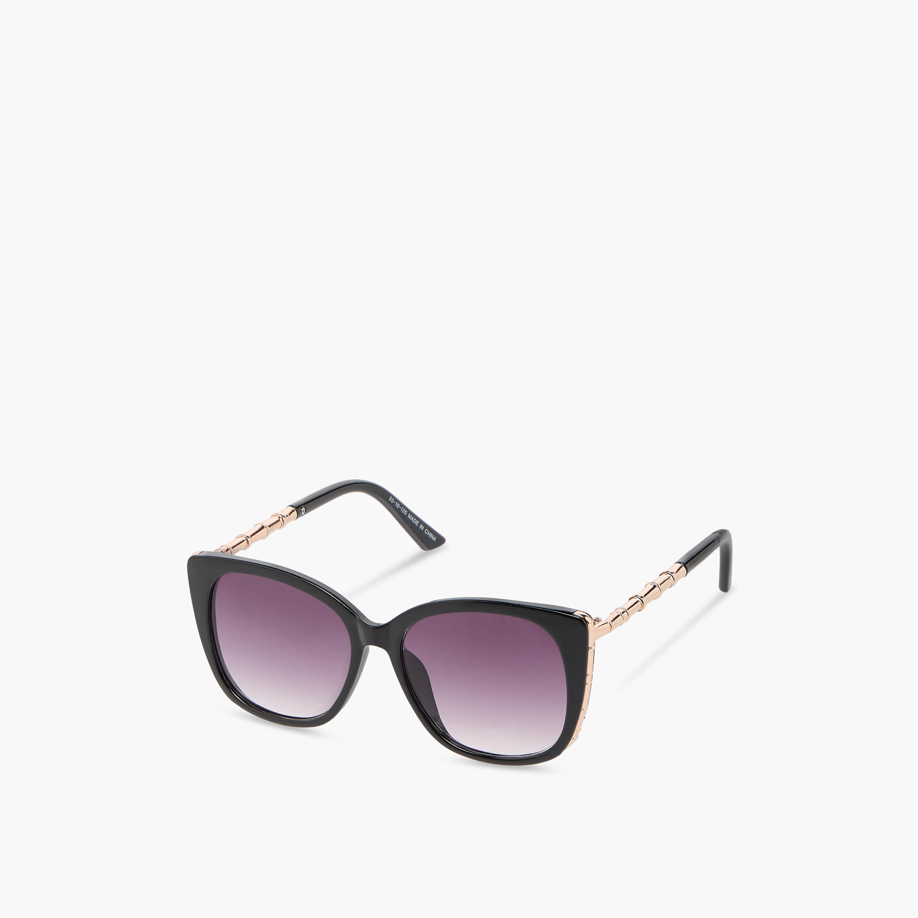 نظارة شمسية كات آي بعدسات سوداء واقية من أشعة الشمس فوق البنفسجية-women-sunglasses-image-1
