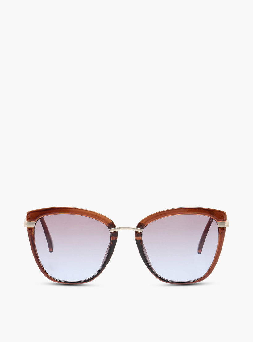 نظارة شمسية كات آي بعدسات رمادية وحماية من الأشعة فوق البنفسجية-women-sunglasses-image-3