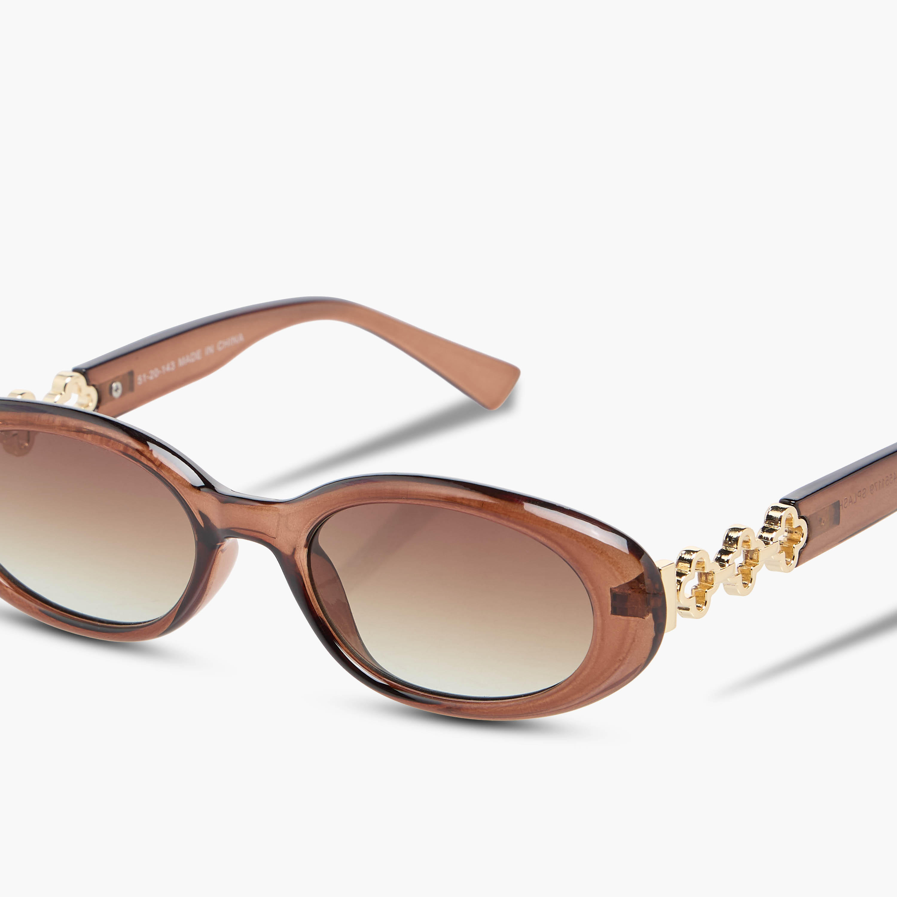 Sunglasses Oval UV Protection Brown Lens-women-sunglasses-image-6