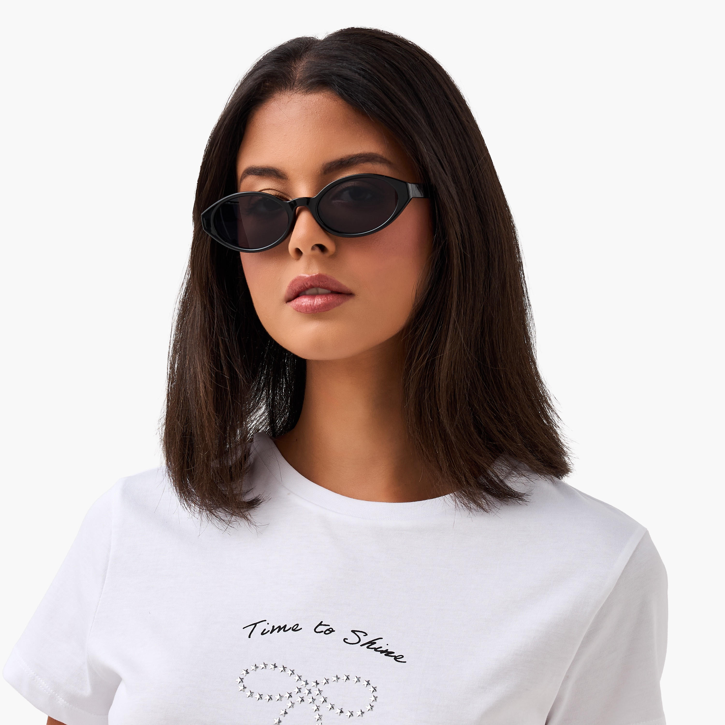 نظارة شمسية عين القطة بعدسات رمادية وحماية من الأشعة فوق البنفسجية-women-sunglasses-image-2