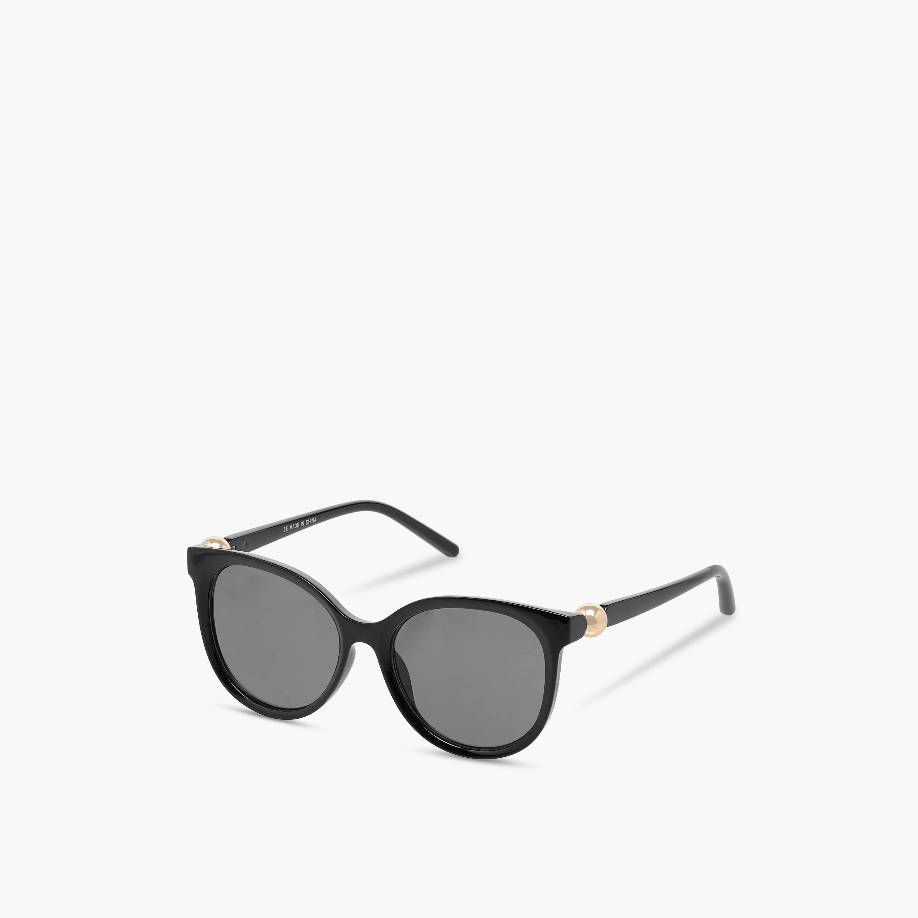 نظارة شمسية مستديرة بعدسات سوداء واقية من أشعة الشمس فوق البنفسجية-women-sunglasses-image-1