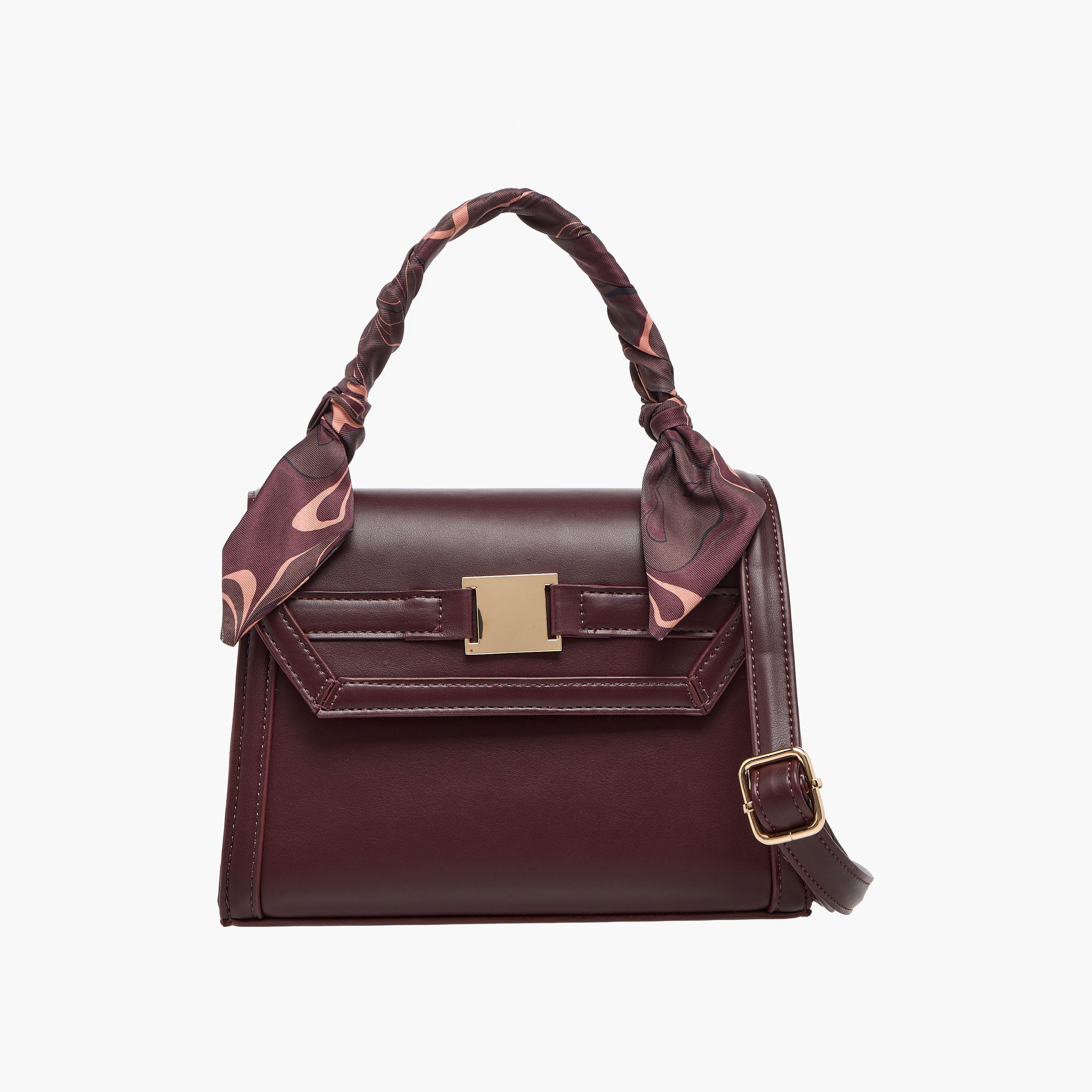 Mini Satchel Bag with Scarf-women-bagsandwallets-handbags-image-1