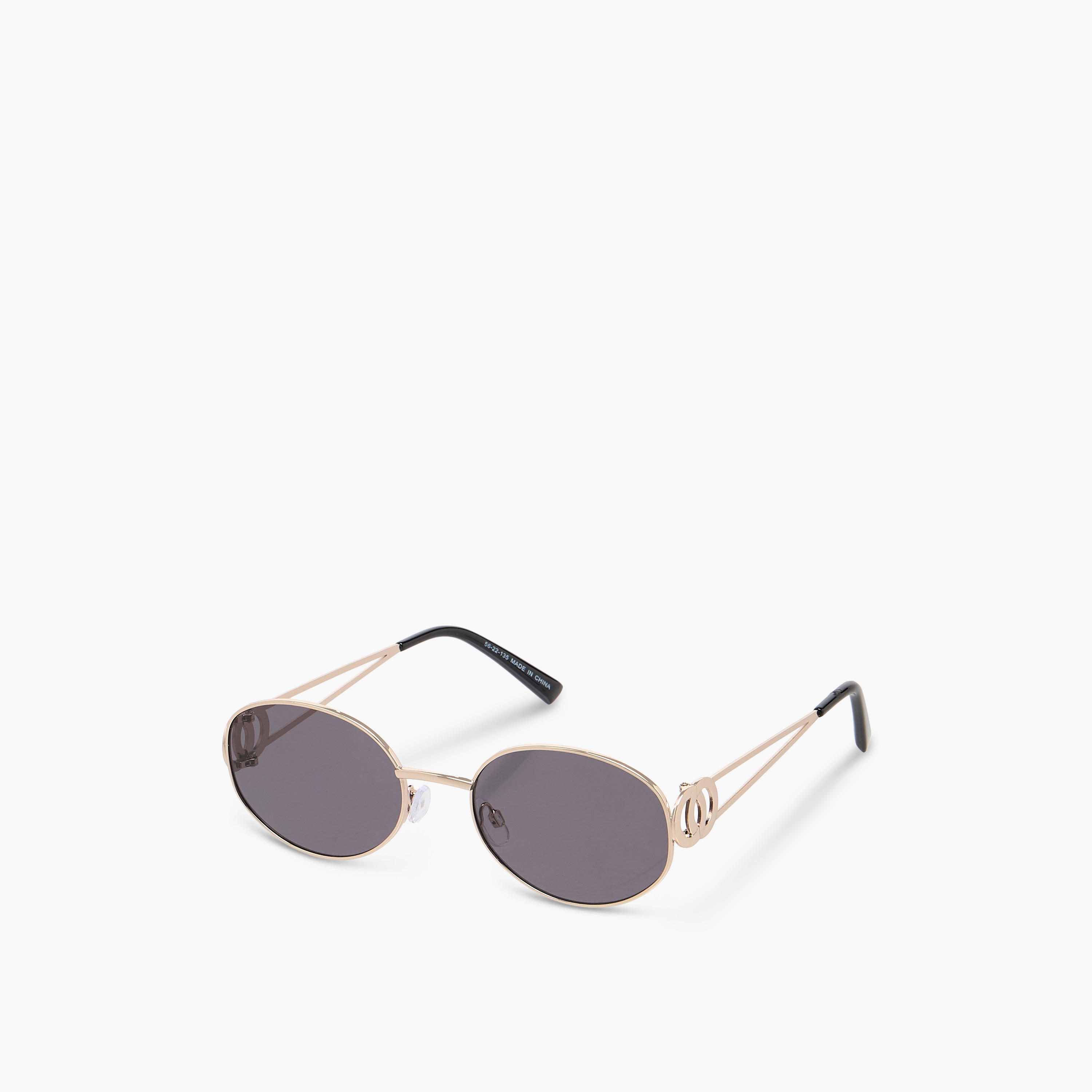 نظارات شمسية دائرية مع حماية من الأشعة فوق البنفسجية بعدسات سود-women-sunglasses-image-1