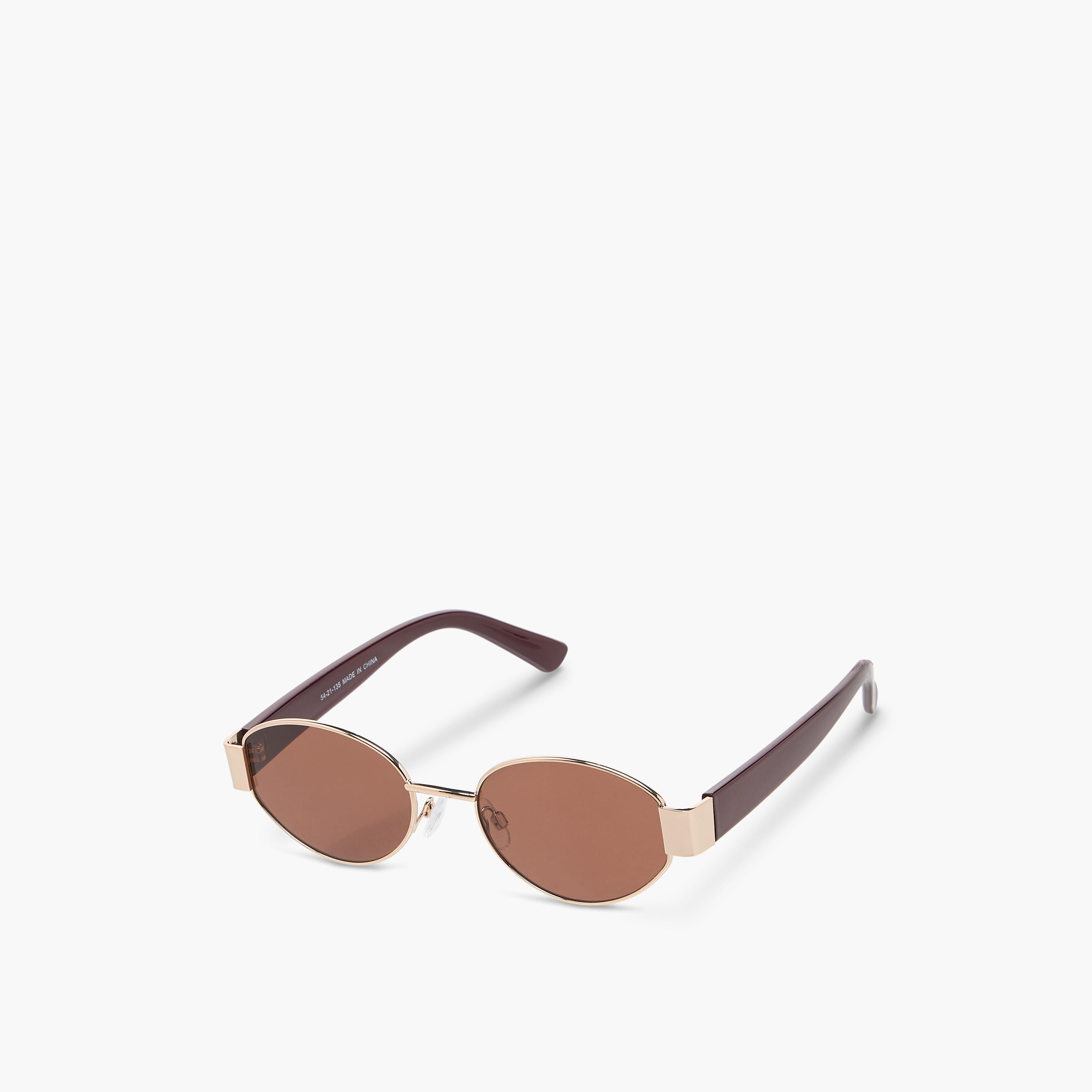 نظارات شمسية بيضاوية بعدسات بنية وحماية من الأشعة فوق البنفسجية-women-sunglasses-image-1