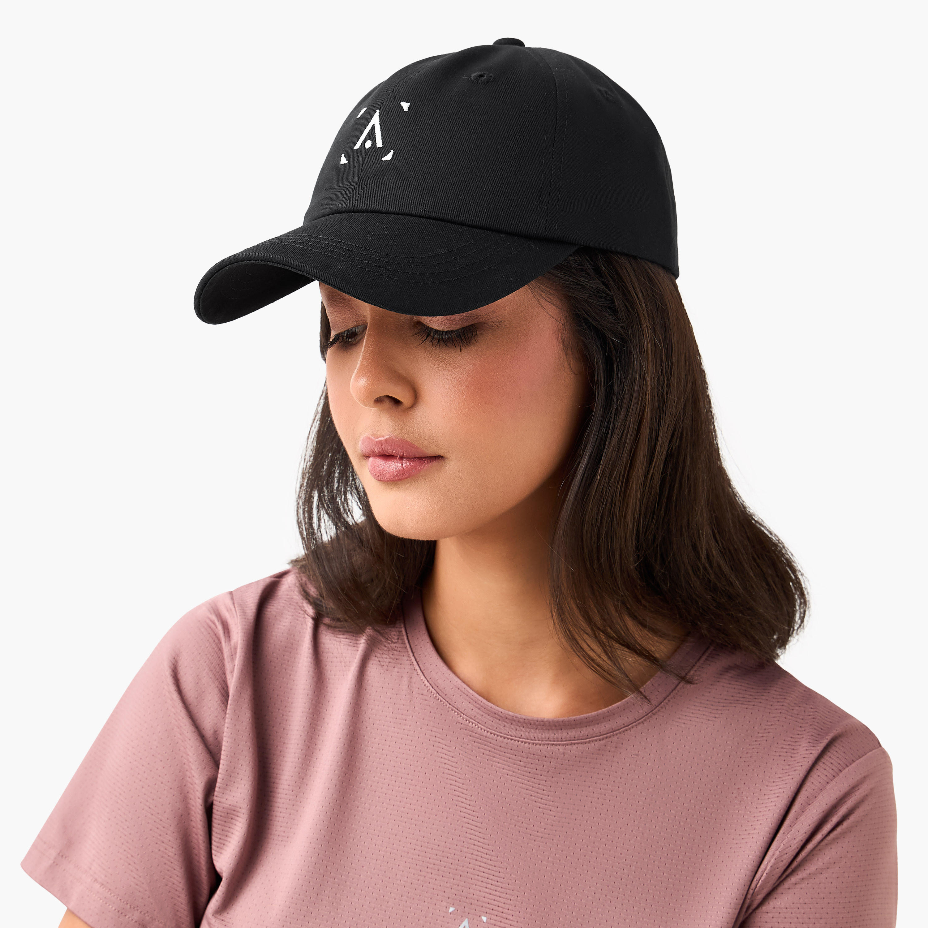 كاب مطرز بحزام بإبزيم إغلاق-women-clothingaccessories-capsandhats-image-2