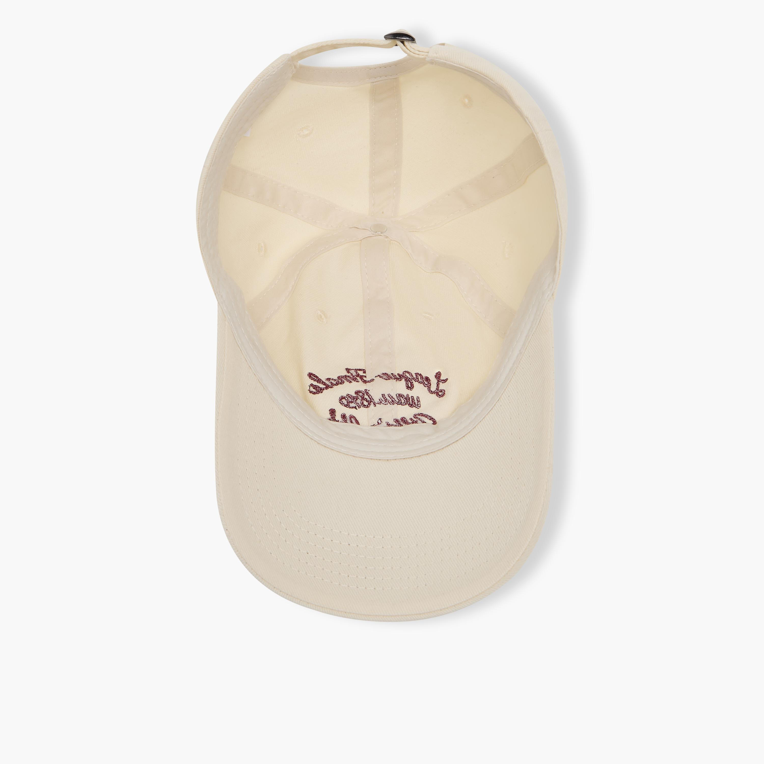 قبعة مطرزة مع شريط إغلاق بإبزيم-women-clothingaccessories-capsandhats-image-7