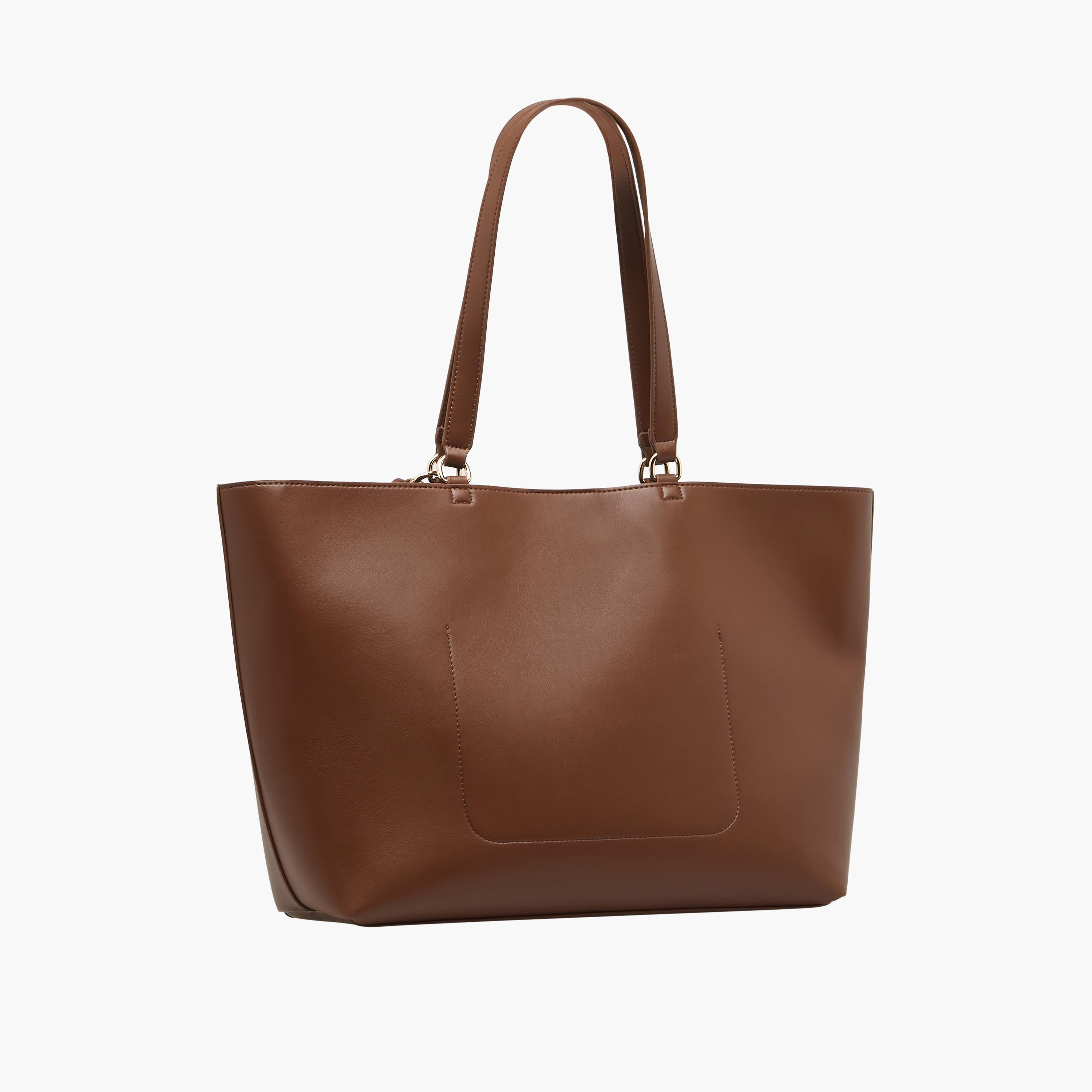 Tassel Detail Tote Bag with Button Closure-women-bagsandwallets-handbags-image-3